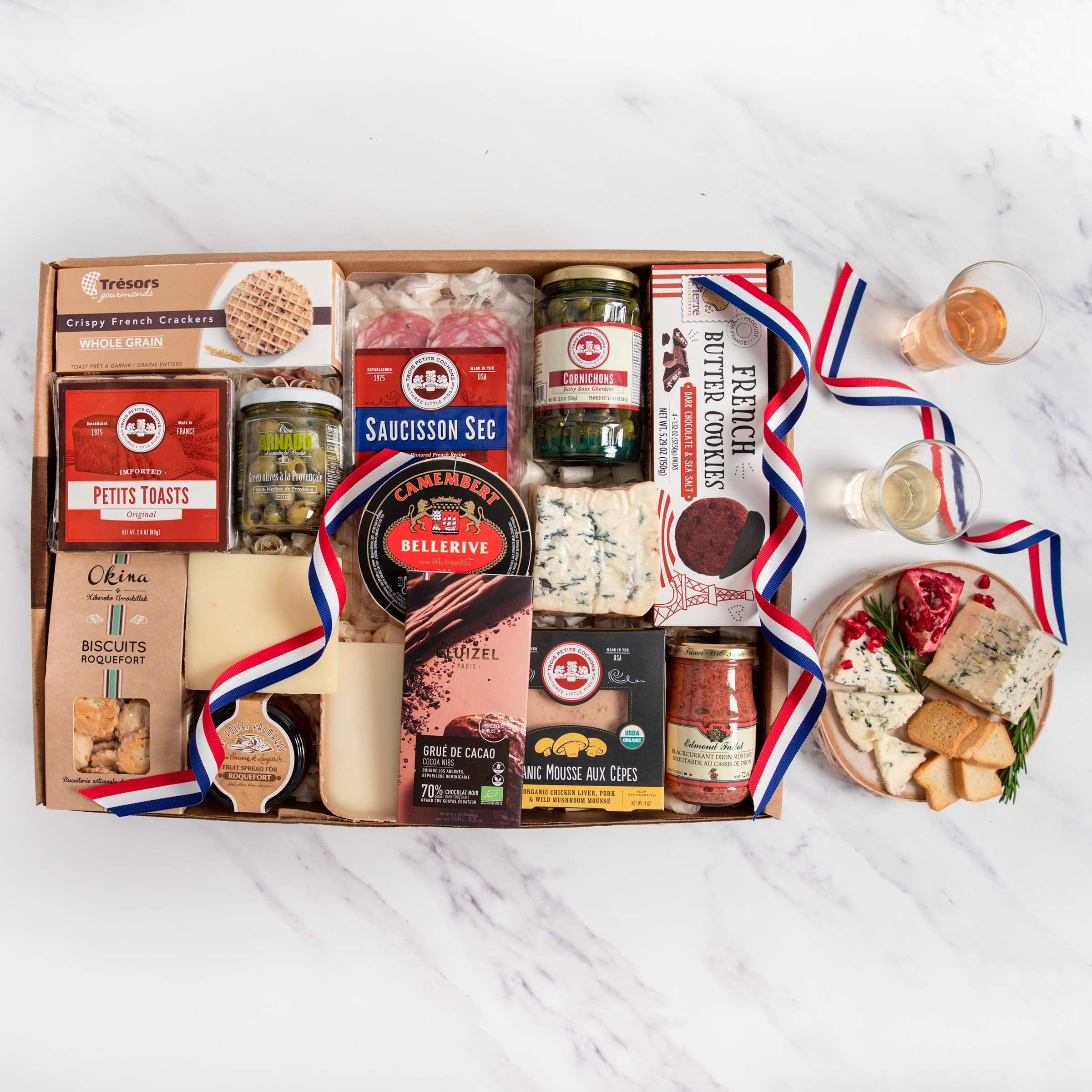 Premium French Gourmet Gift Basket - Artisan Cheese, Charcuterie & Delicacies for Food Lovers | Luxury Gift Box for Holidays, Parties & Corporate Gifting