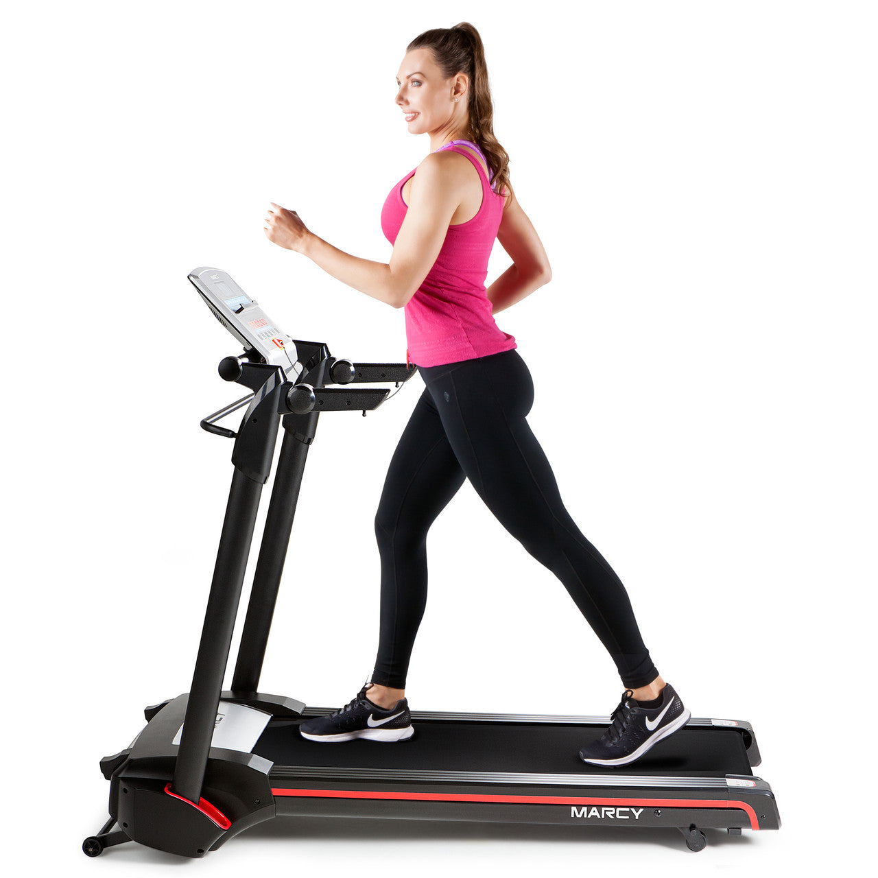 Marcy Easy Folding Motorized Treadmill JX 651BW - Compact Home Gym Equipment for Cardio Workouts & Weight Loss | Perfect for Small Spaces & Apartment Fitness