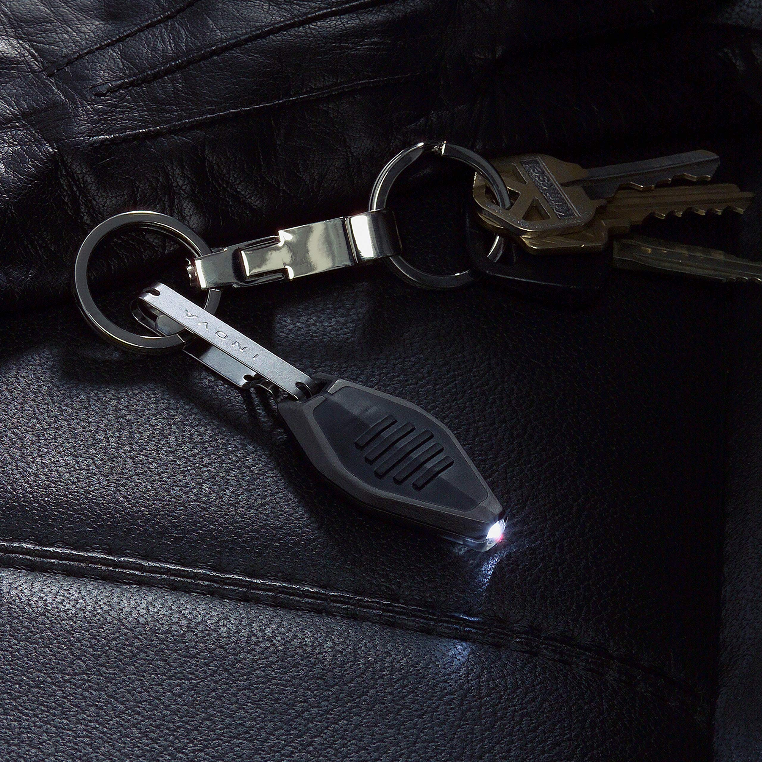 Nite Ize Radiant MicroLight - Compact LED Keychain Flashlight with White LED, Black Body - Perfect for Camping, Hiking, and Emergency Preparedness