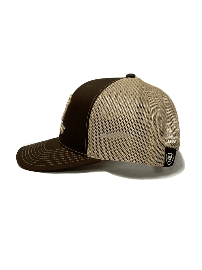 Ariat A300003102 Cap Shield Brown - Durable & Stylish Baseball Cap for Men & Women - Perfect for Outdoor Sports, Hiking & Casual Wear
