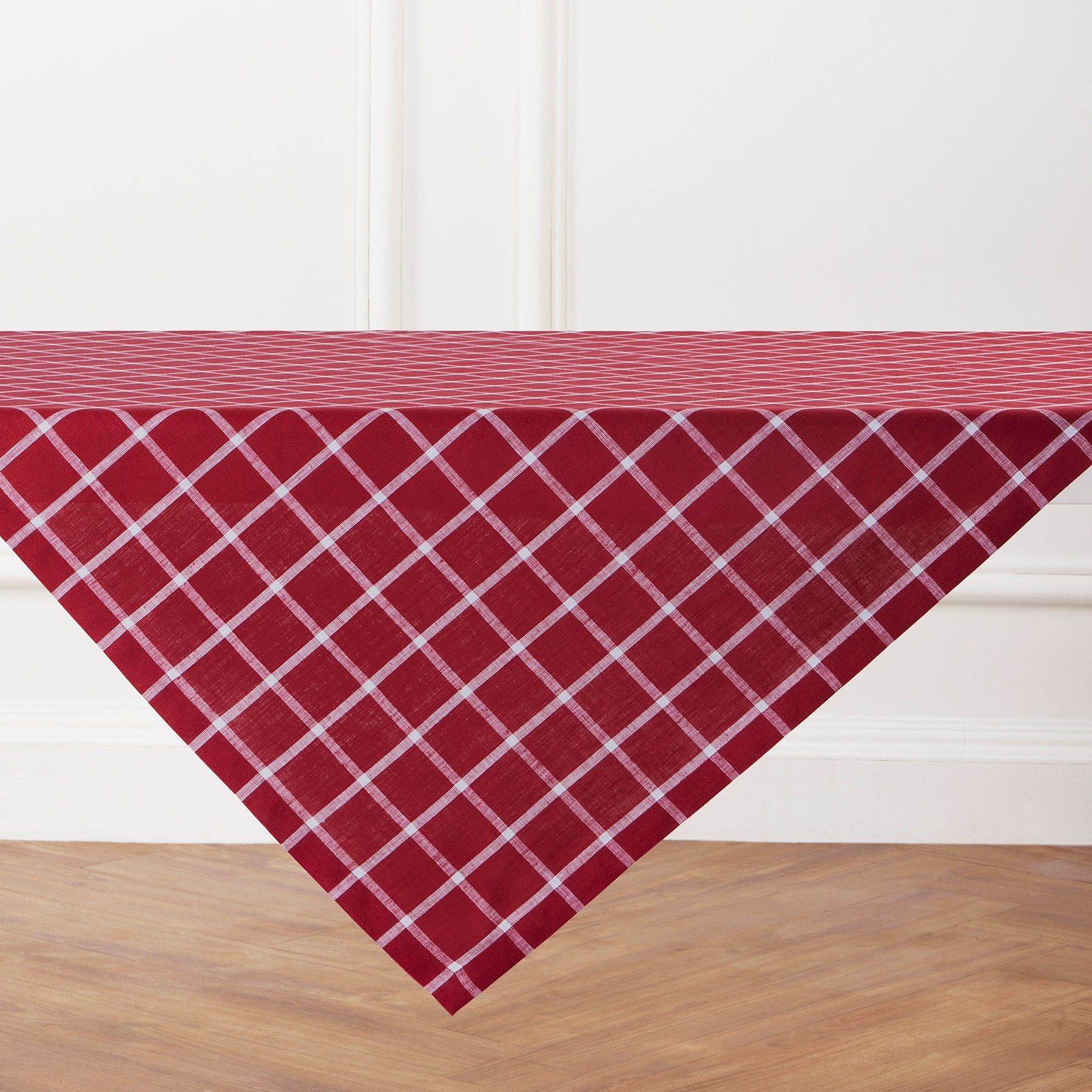 Stylish Windowpane Pattern Table Runner - Elegant Dining Table Decor for Holiday Dinners & Special Occasions