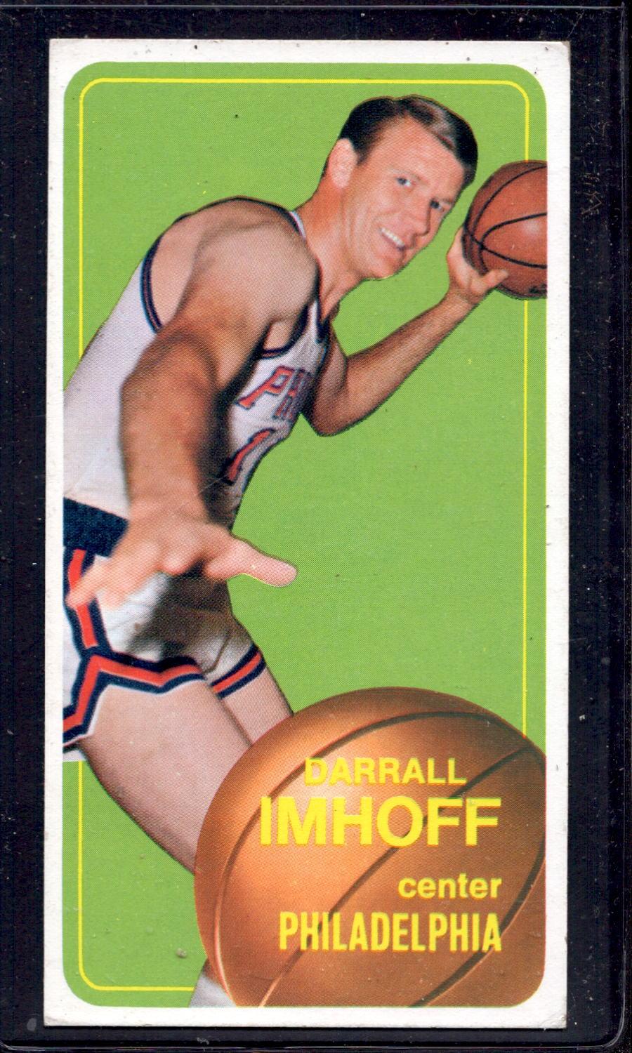 1970-71 Topps #57 Darrall Imhoff Philadelphia 76ers Vintage Basketball Card - Collectible Sports Memorabilia for NBA Fans & Card Enthusiasts