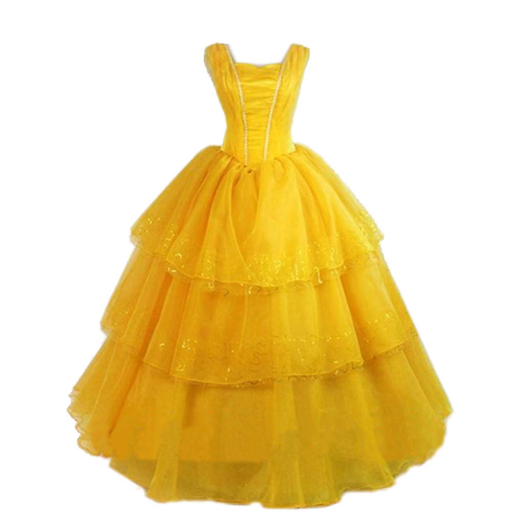 Elegant Mordarli Belle Princess Costume Dress for Women | Cosplay & Halloween Ball Gown | Perfect for Disney Themed Parties, Cosplay Events & Halloween Celebrations