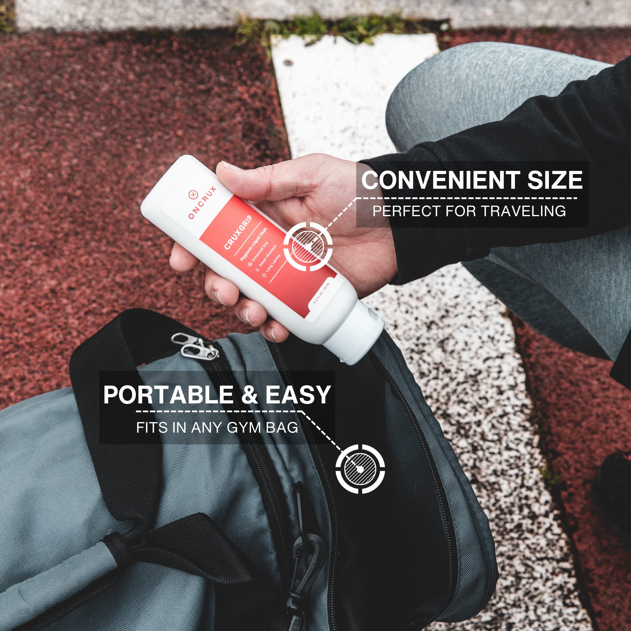 Premium Liquid Chalk for Weightlifting & Rock Climbing - Sweat-Resistant, Non-Mess Grip Enhancer - USA Made - Ideal for Gymnastics, CrossFit, Powerlifting & Strength Training - Perfect for Gym, Outdoor Sports & Home Workouts