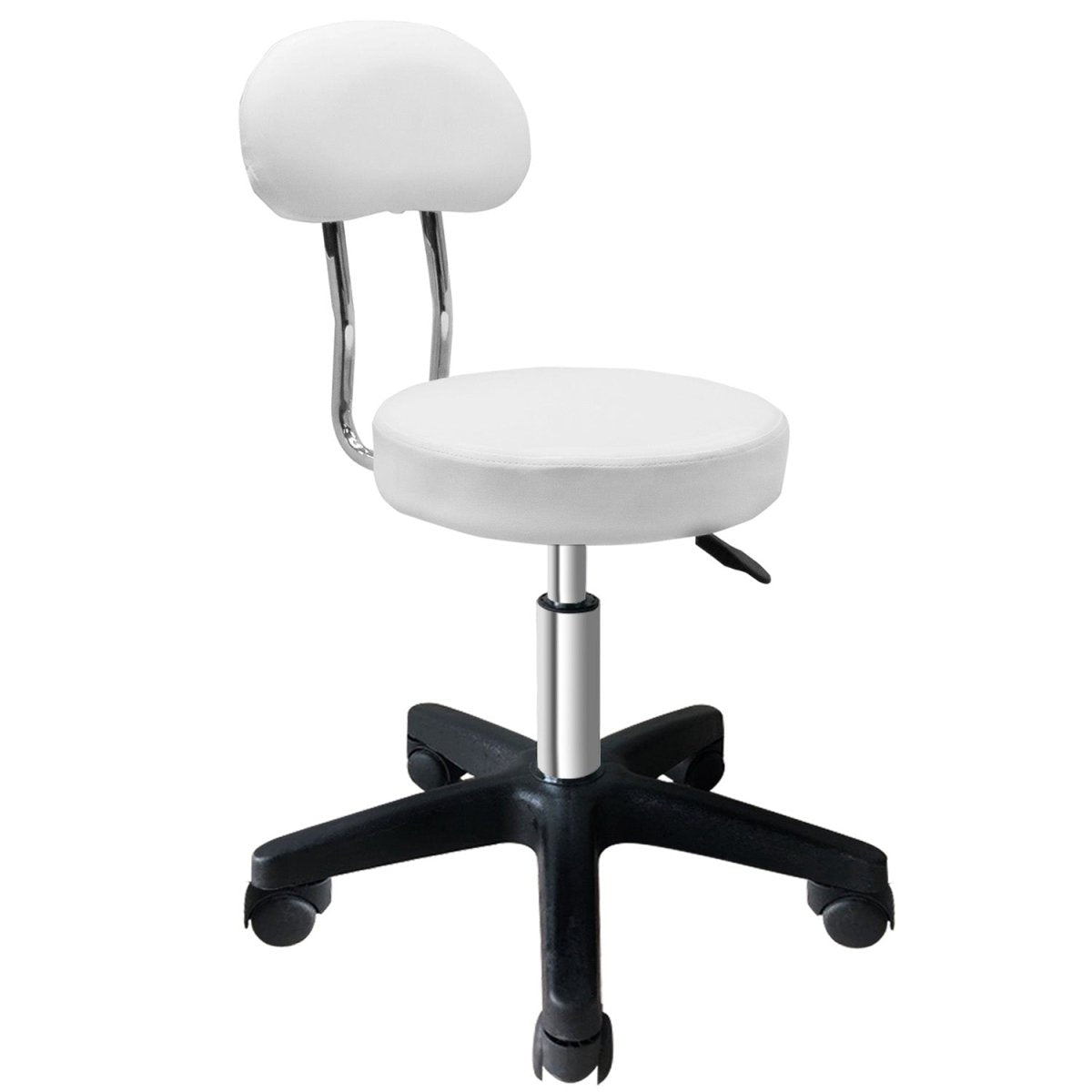 Premium Hydraulic Adjustable Height Rolling Stool with Swivel Seat - RSWB211/2 - Ideal for Medical Offices, Laboratories, and Home Workstations
