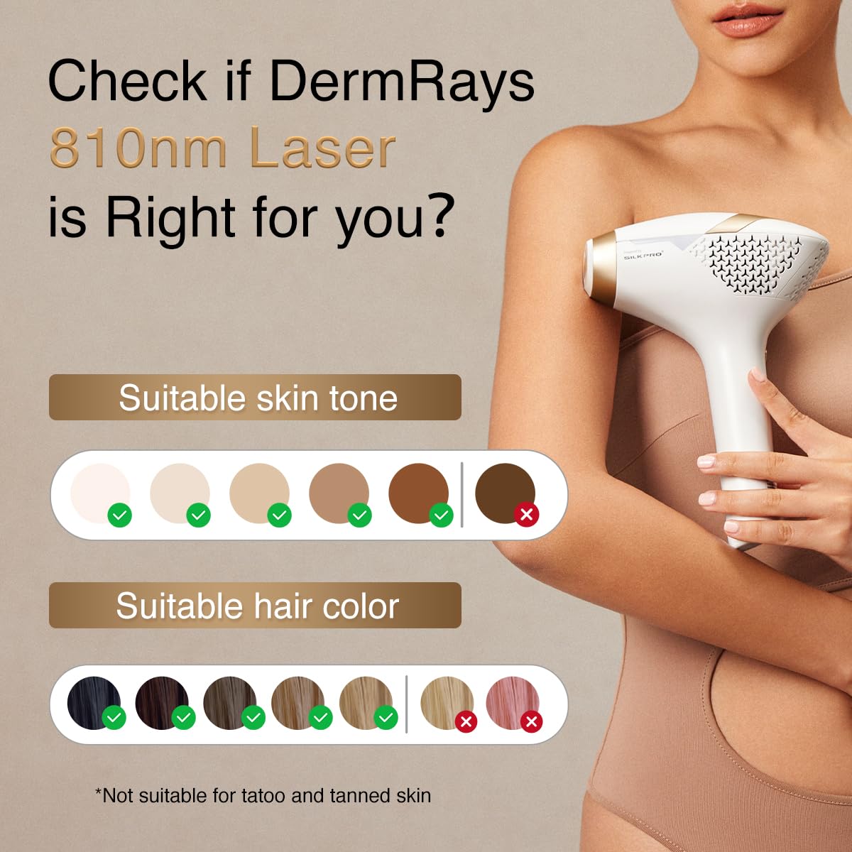 Professional V4S Diode Laser Hair Removal Device with Cooling Gel - Painless & Effective At-Home IPL Treatment for Women & Men - Perfect for Legs, Arms, Bikini Line & Facial Hair Removal