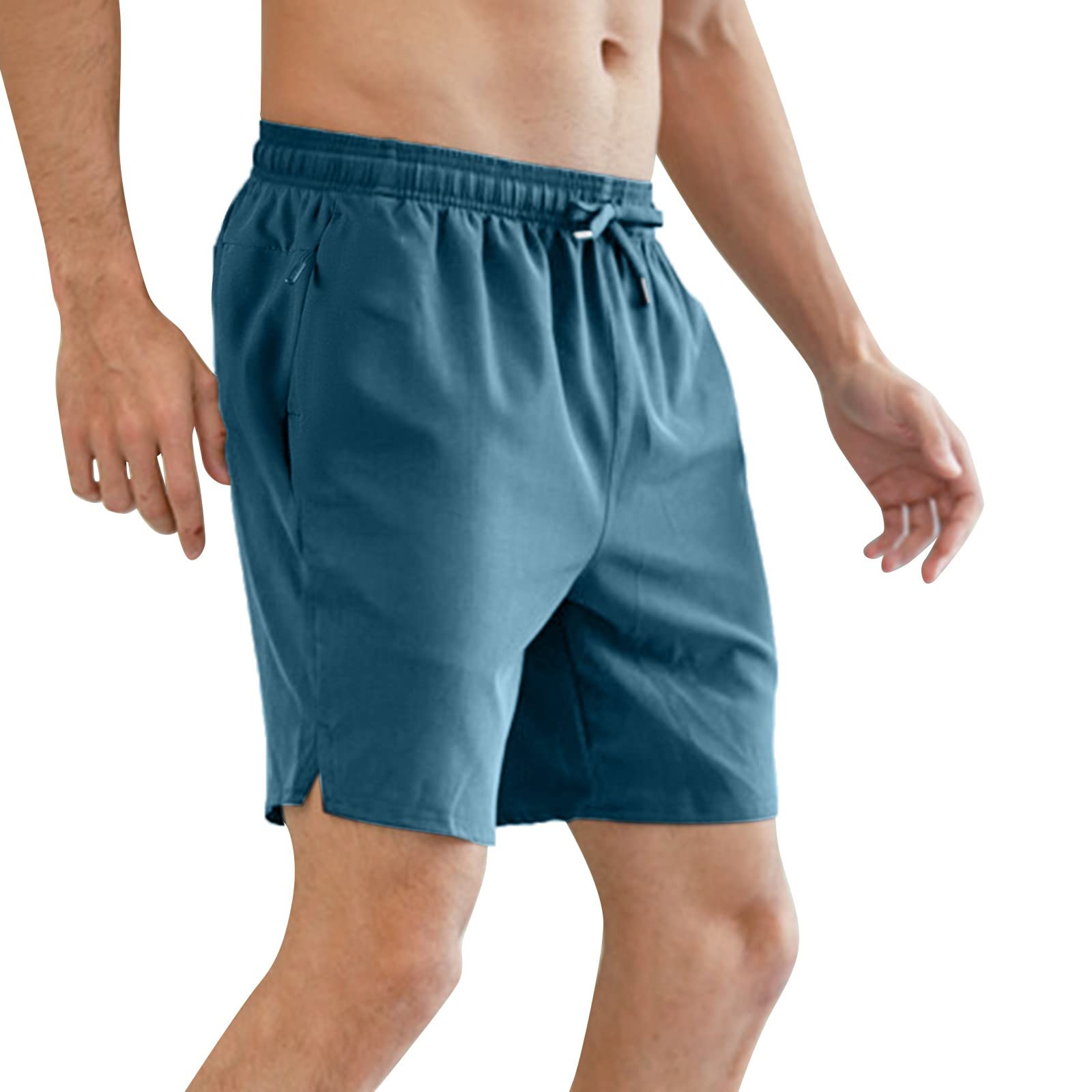 **Men's Lightweight Quick-Dry Workout Shorts - Gym Running, Bodybuilding & Fitness Walking Shorts with Pockets - Soft & Comfortable for Training, Jogging & Active Lifestyle**
