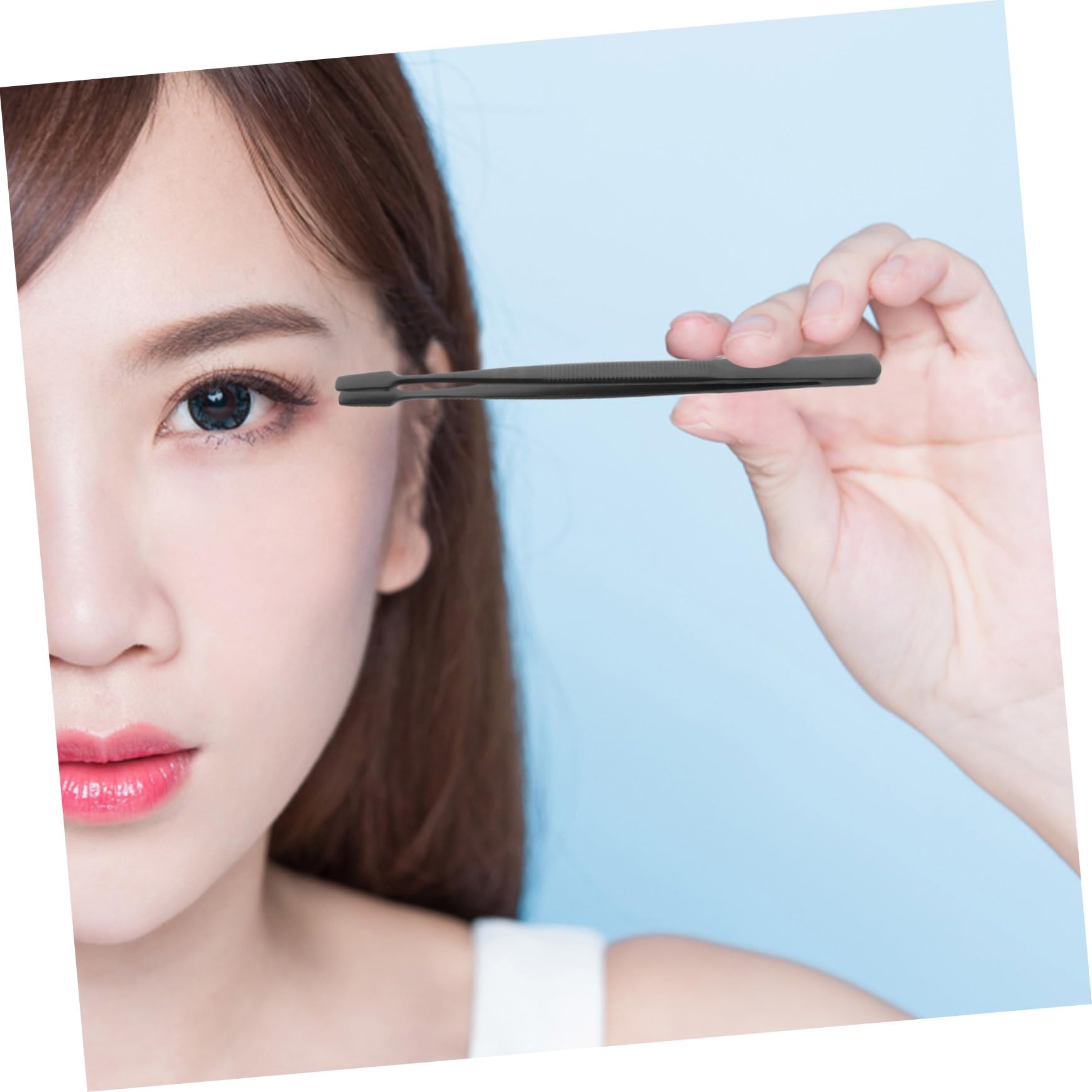 Professional Stainless Steel Eyelash Extension Tweezers Set - 4Pcs Straight & Angled Tweezers for Precise Lash Application - Perfect for Salon, Spa & DIY Home Use
