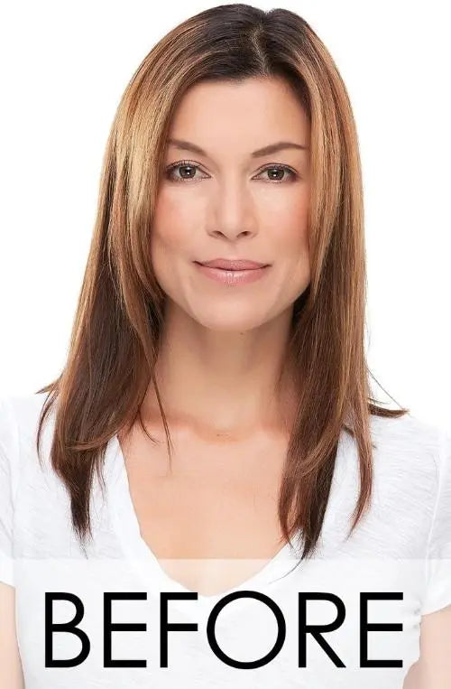 18 Inch Synthetic Monofilament Hair Topper for Women - Natural Looking Hairpiece for Thinning Hair - Perfect for Daily Wear, Special Occasions & Styling
