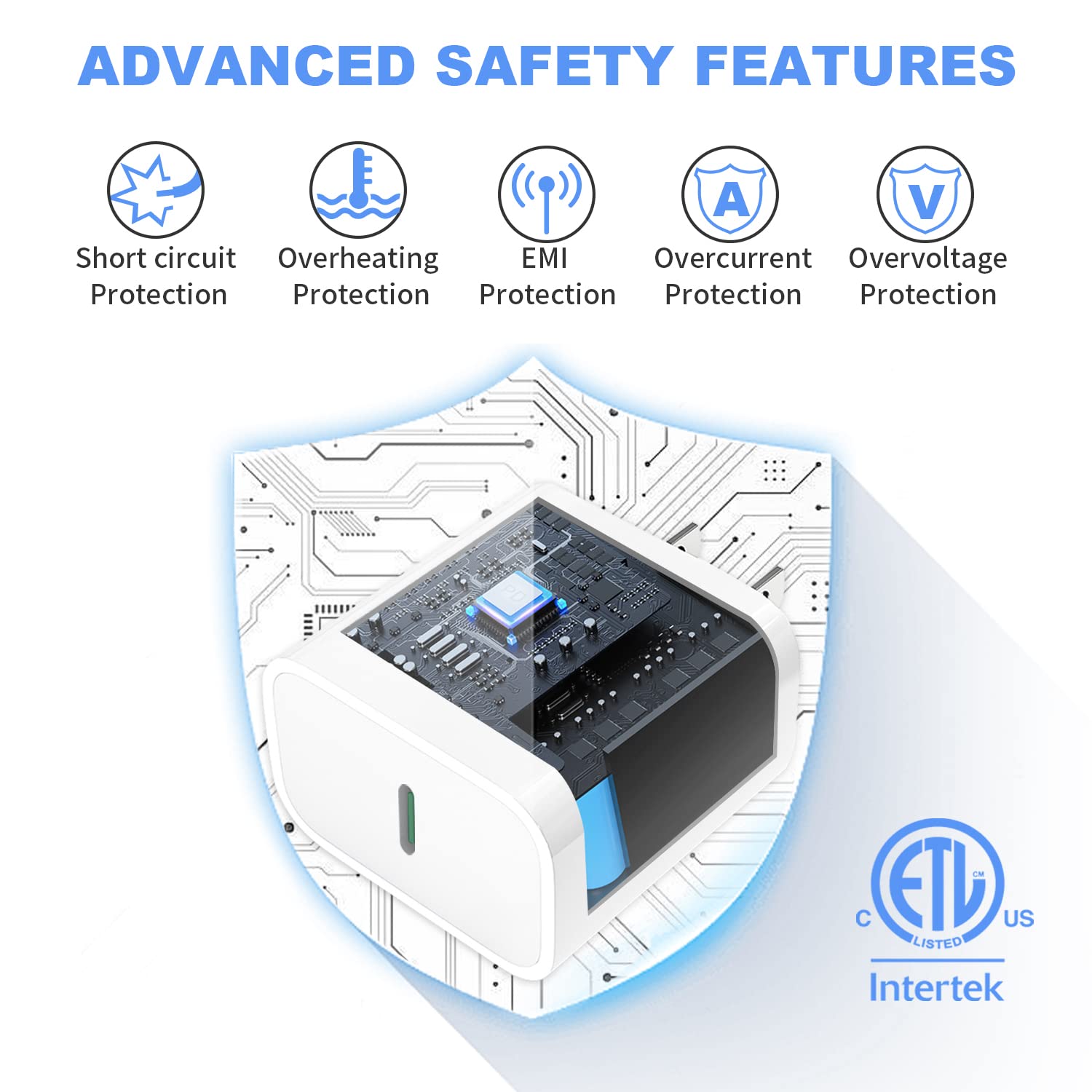 20W USB C Wall Charger Block 2-Pack - PD 3.0 Fast Charger & Type C Power Adapter - Compatible with iPhone 16/15/14/13/12/11 Pro Max/XS/X/XR/SE/8, Samsung Galaxy & More - Perfect for Home, Office & Travel Charging
