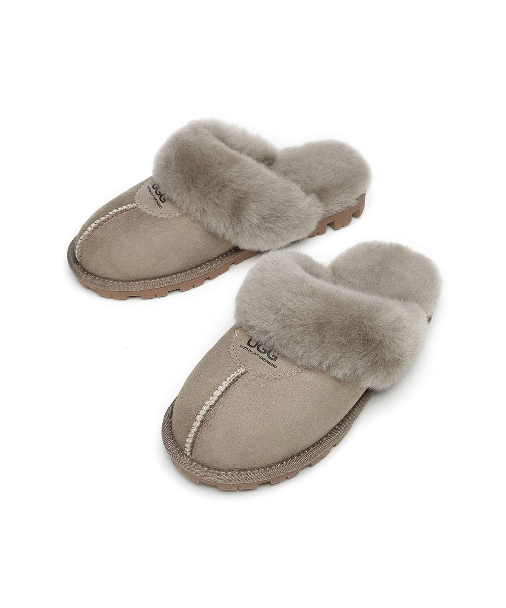 Men's UGG Scuff Slippers - Cozy Indoor/Outdoor House Shoes for Winter Comfort - Perfect for Lounging at Home, Running Errands & Cold Weather Wear