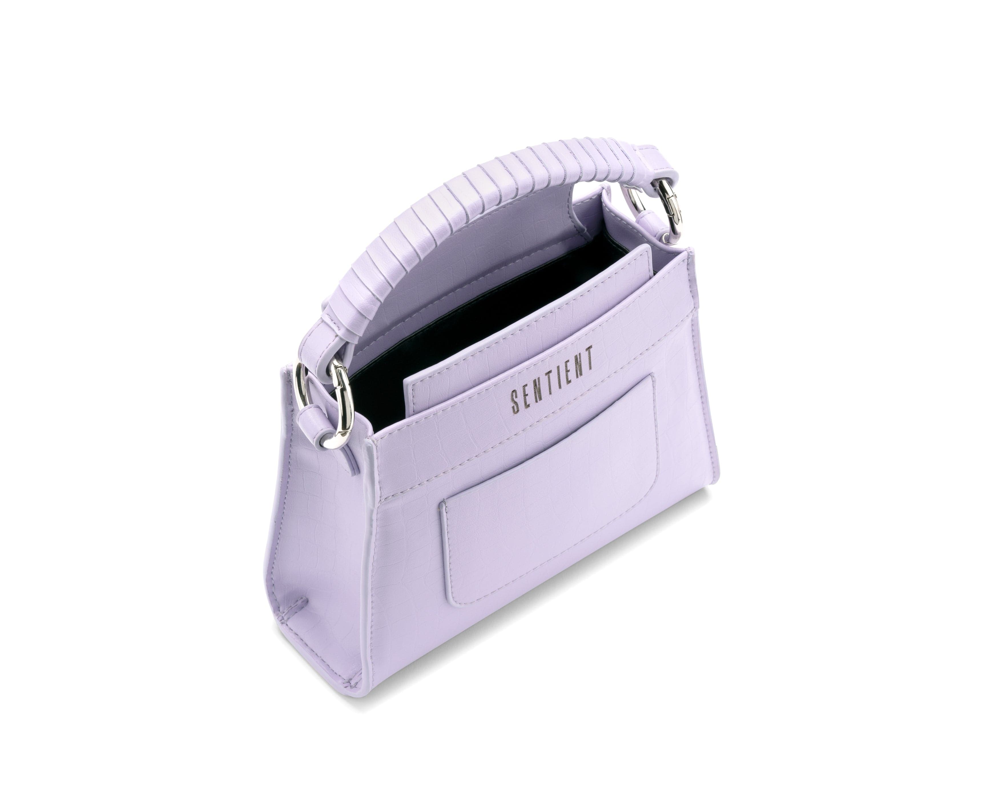 Panthera Desserto® Cactus Leather Vegan Mini Tote Bag - Eco-Friendly Lavender Purse for Women | Perfect for Work, Travel & Everyday Use
