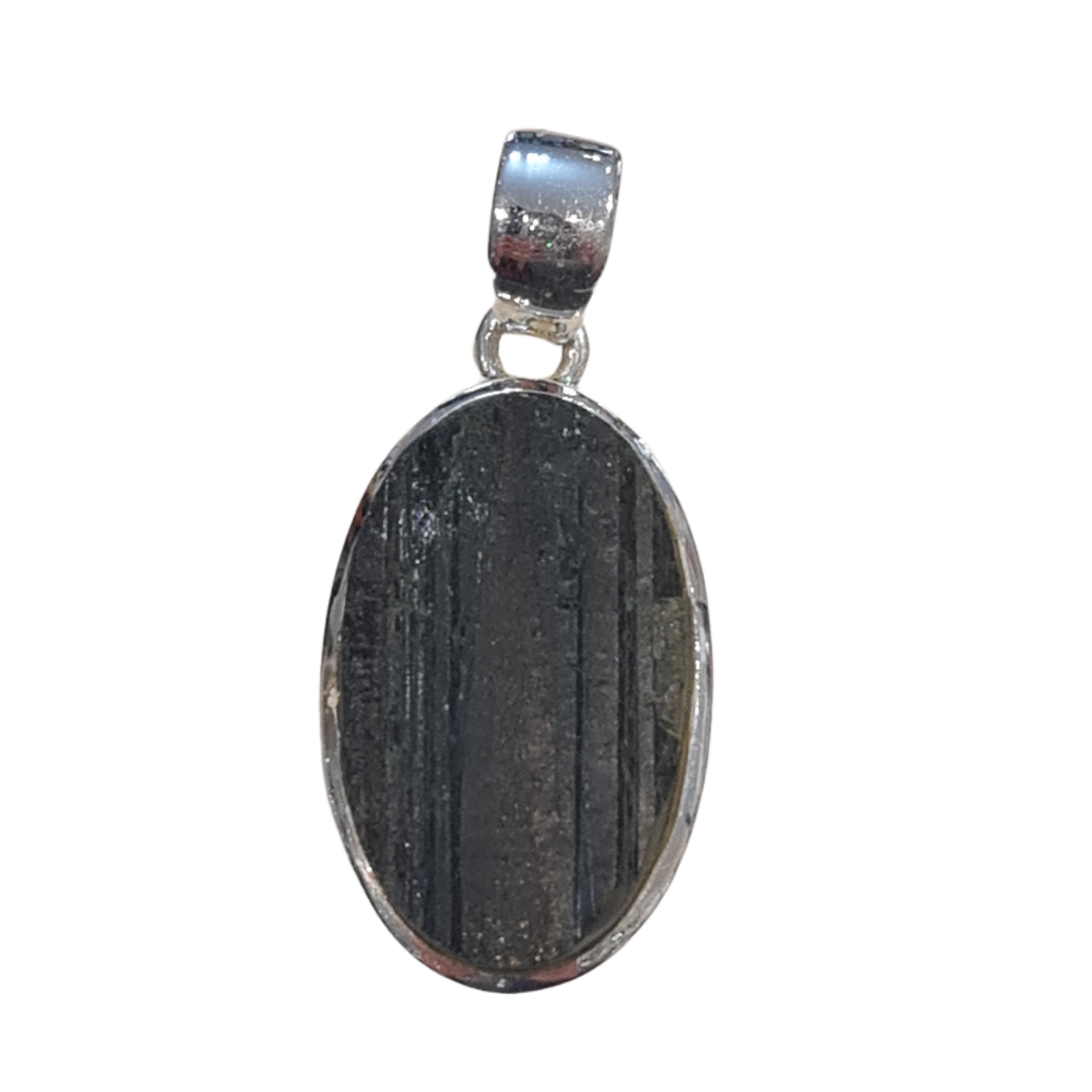 Black Tourmaline Pendant Necklace - Natural Healing Crystal Jewelry for Protection & Energy Cleansing | Perfect for Meditation, Yoga & Spiritual Gifts