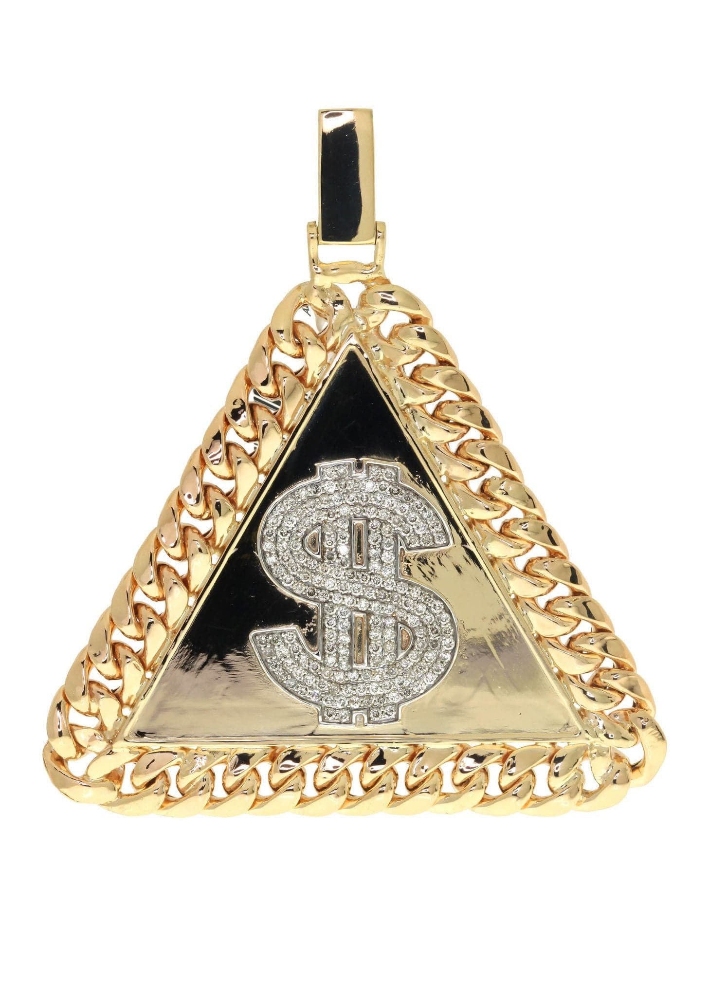 1.3 Carat Diamond Dog Tag Pendant Necklace for Men - 32.14 Grams Solid Gold/Silver - Perfect Military Gift & Everyday Wear