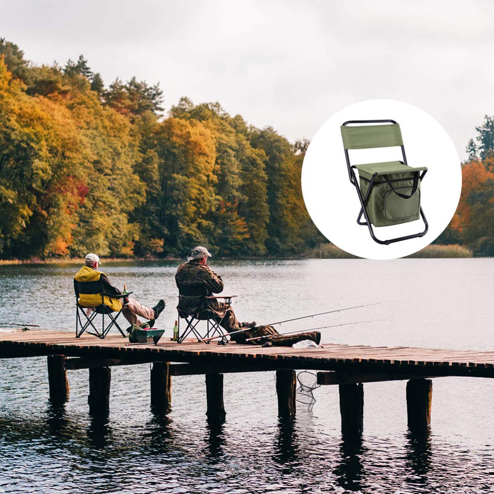 BESPORTBLE Portable Folding Camping Chair - Lightweight Outdoor Fishing Beach Chair with Metal Frame, Compact & Durable for Camping, Picnics, Beach, Fishing, and Backyard Relaxation