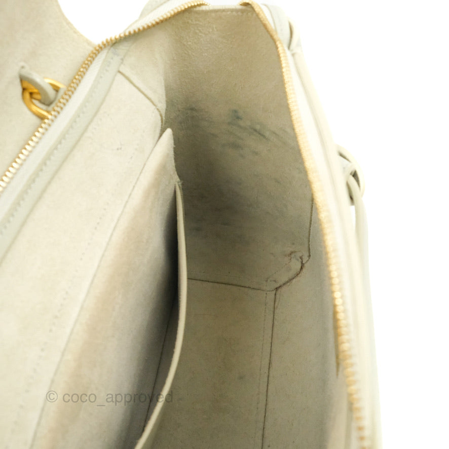 Celine Micro Belt Bag in Light Khaki Grained Calfskin with Silver Hardware | Luxury Crossbody Bag for Women | Perfect for Work, Travel & Everyday Use