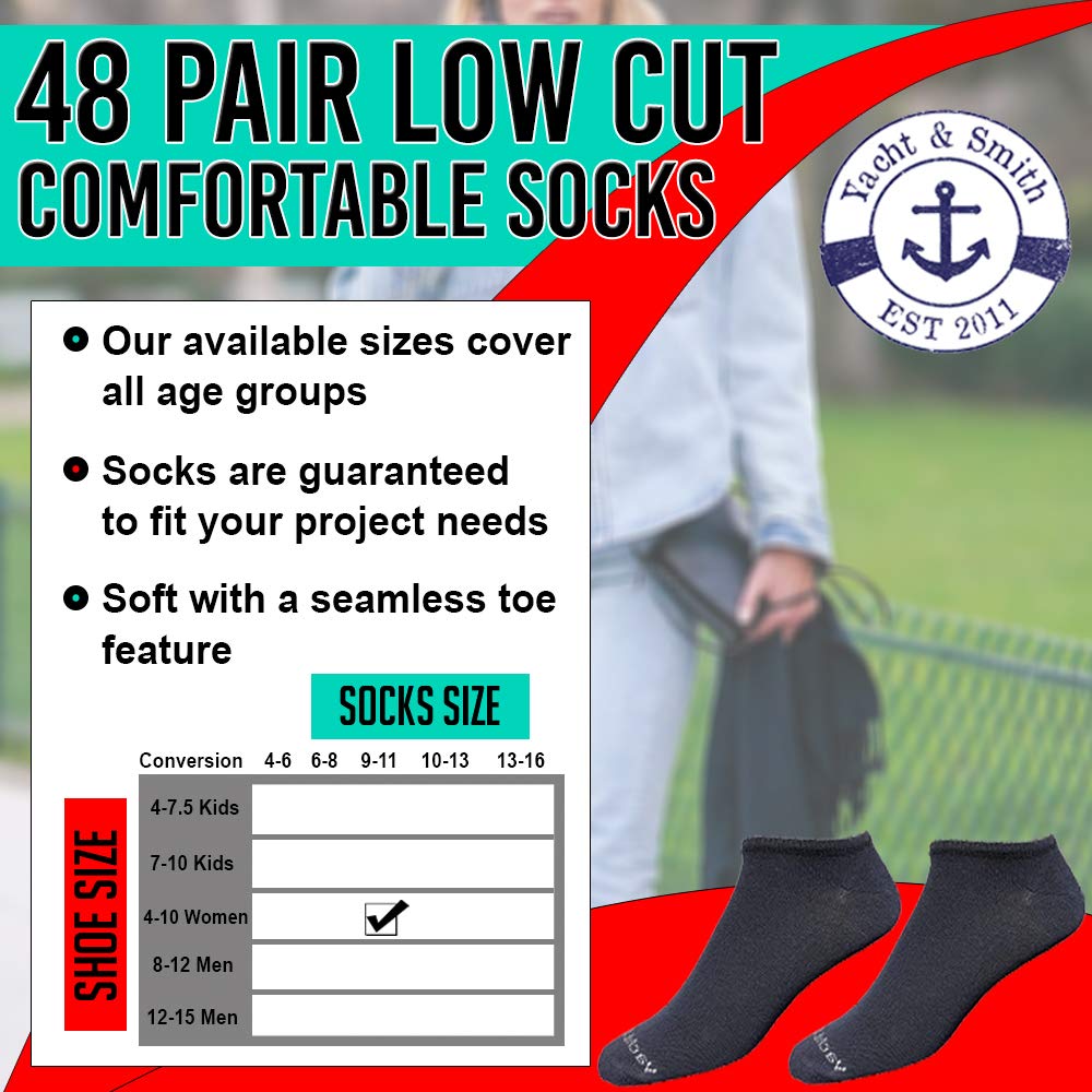 48 Pairs Low Cut Athletic Socks - Thin, Comfortable & Breathable Sports Socks for Men & Women - Bulk Wholesale Pack for Running, Gym, Yoga & Everyday Wear
