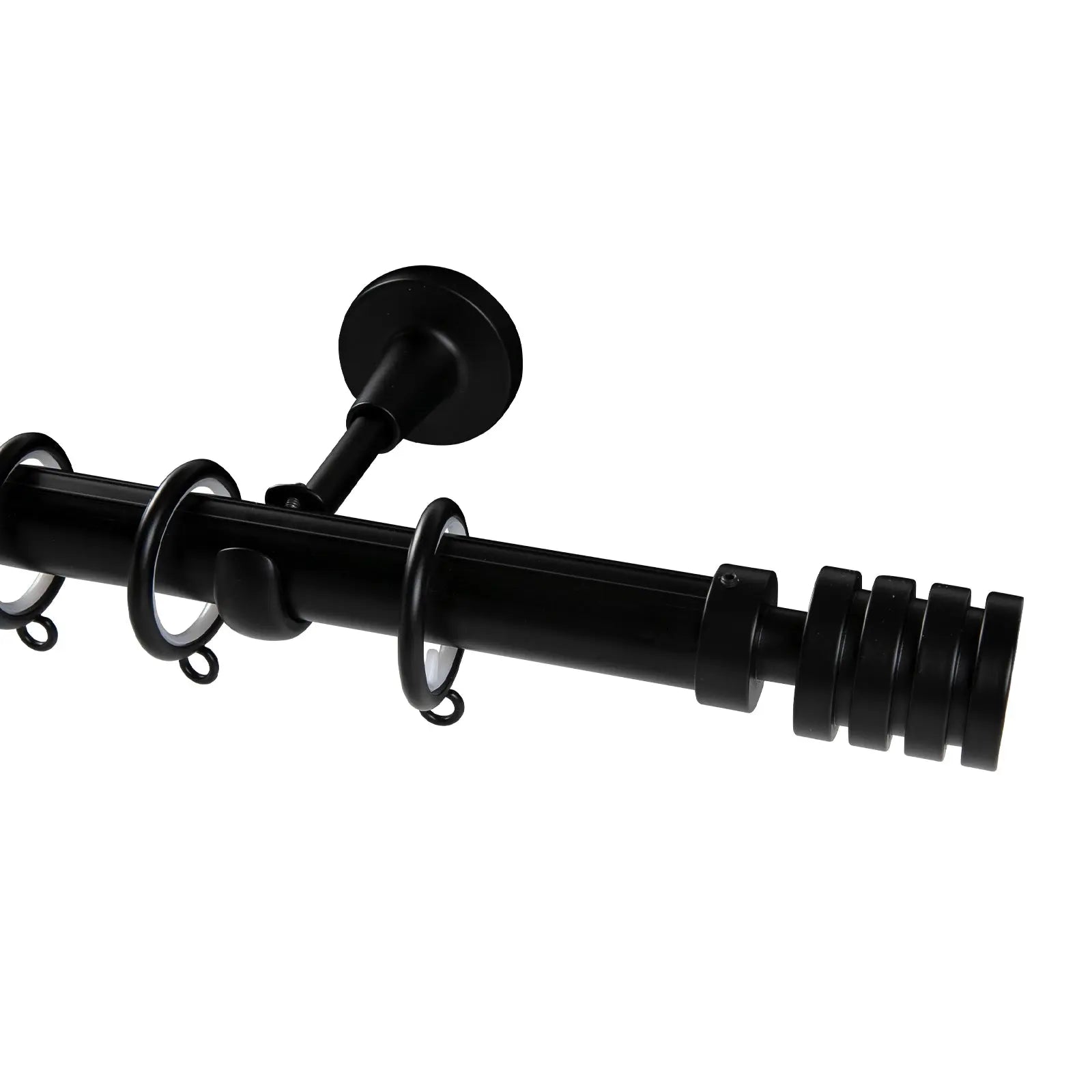 Kelvin Single Window Curtain Rod - Adjustable Tension Rod for Windows, No Drill Easy Installation, Perfect for Bedroom, Living Room & Kitchen Decor