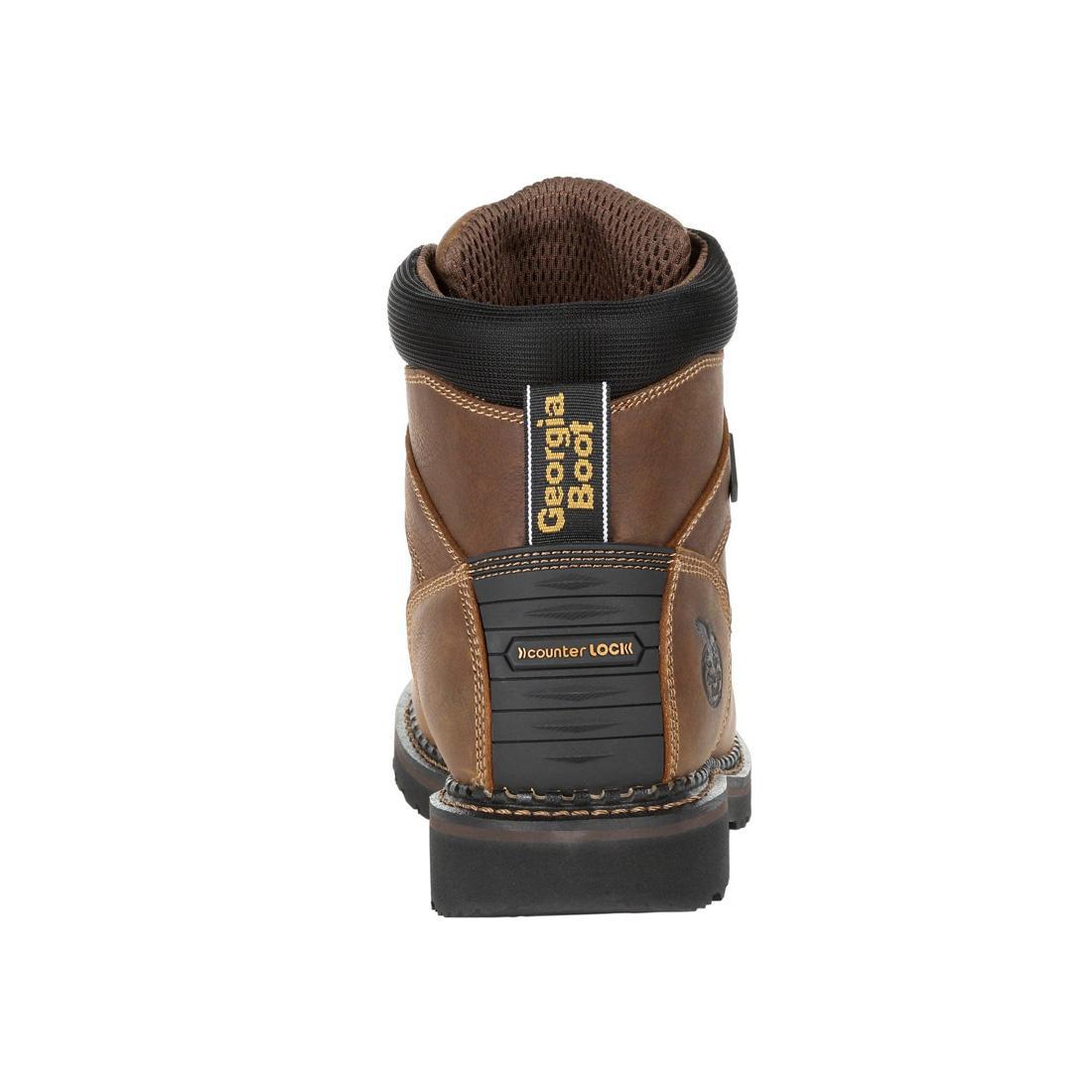 Georgia Giant Steel Toe Work Boots - Waterproof Safety Shoes with Internal Metatarsal Guard for Construction & Industrial Work | Heavy Duty Men's Work Boots for Outdoor, Warehouse & Tough Job Sites