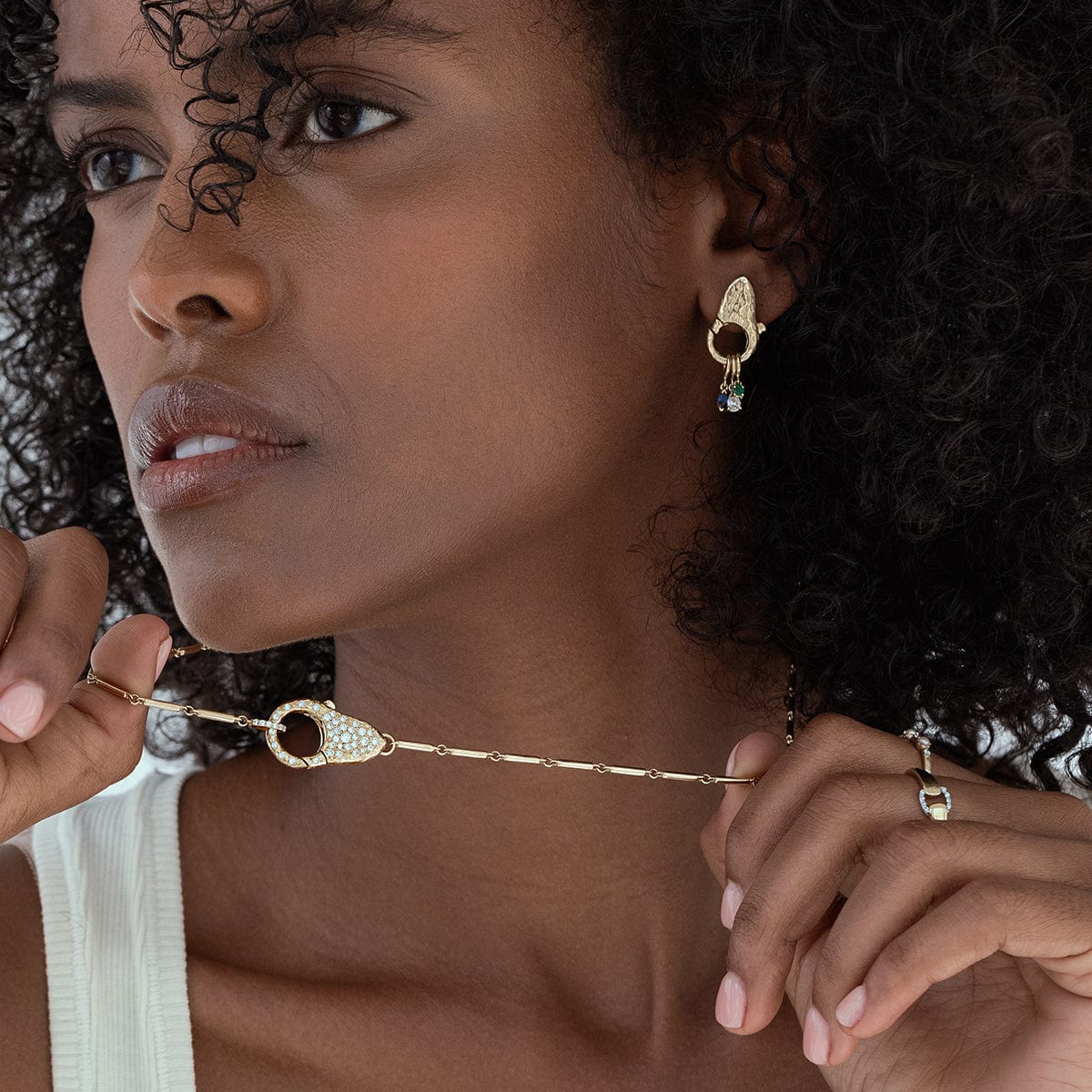 Elegant Lock Earrings for Women - Gold & Silver Dangle Hoop Earrings - Perfect for Parties, Weddings & Everyday Wear