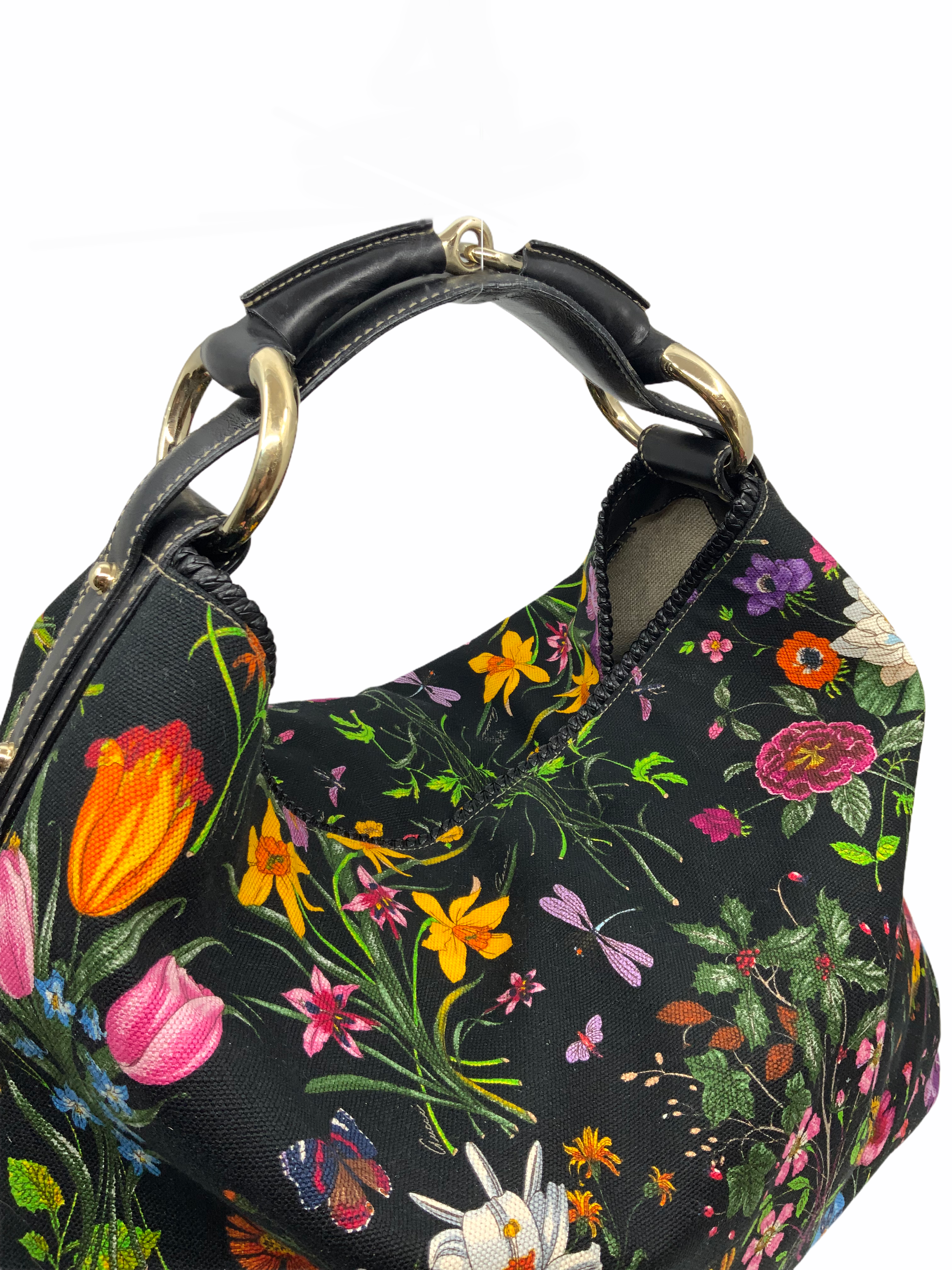 Gucci Horsebit Flora Canvas Large Hobo Bag - Luxury Designer Shoulder Bag for Women | Perfect for Work, Travel & Everyday Use