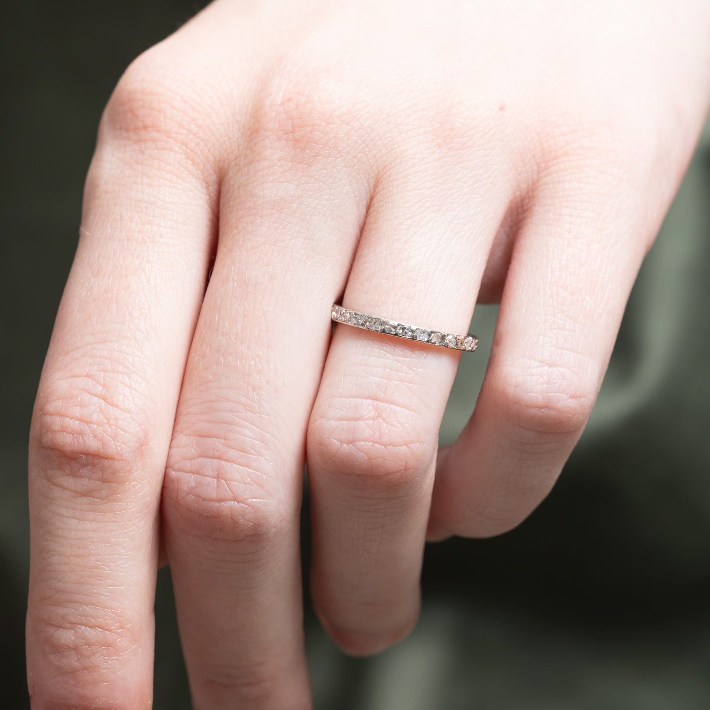 Eternity Diamond Wedding Band Ring | 0.40 Carat Total Weight | Size 5.5 | Perfect for Anniversary Gifts & Bridal Jewelry