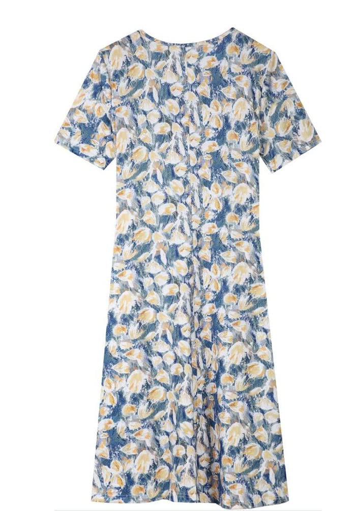 Deuyo Elegant Midi Dresses for Women - Casual Summer Flowy Dress for Mature Ladies | Perfect for Beach Vacations, Garden Parties & Brunch Dates