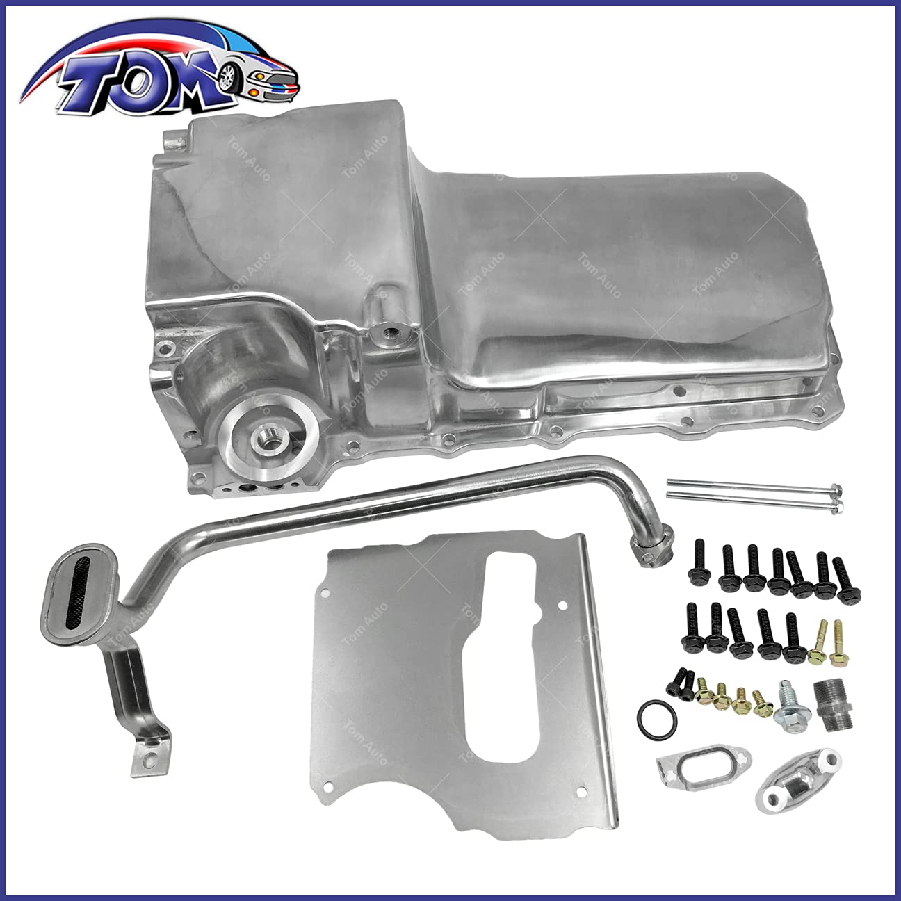 GM LS1 LS6 LS2 LS3 Retrofit Oil Pan Conversion Kit - 302-1 Polished Finish for LS Swap Engine Upgrades | Perfect for Classic Car Restorations & Hot Rod Builds