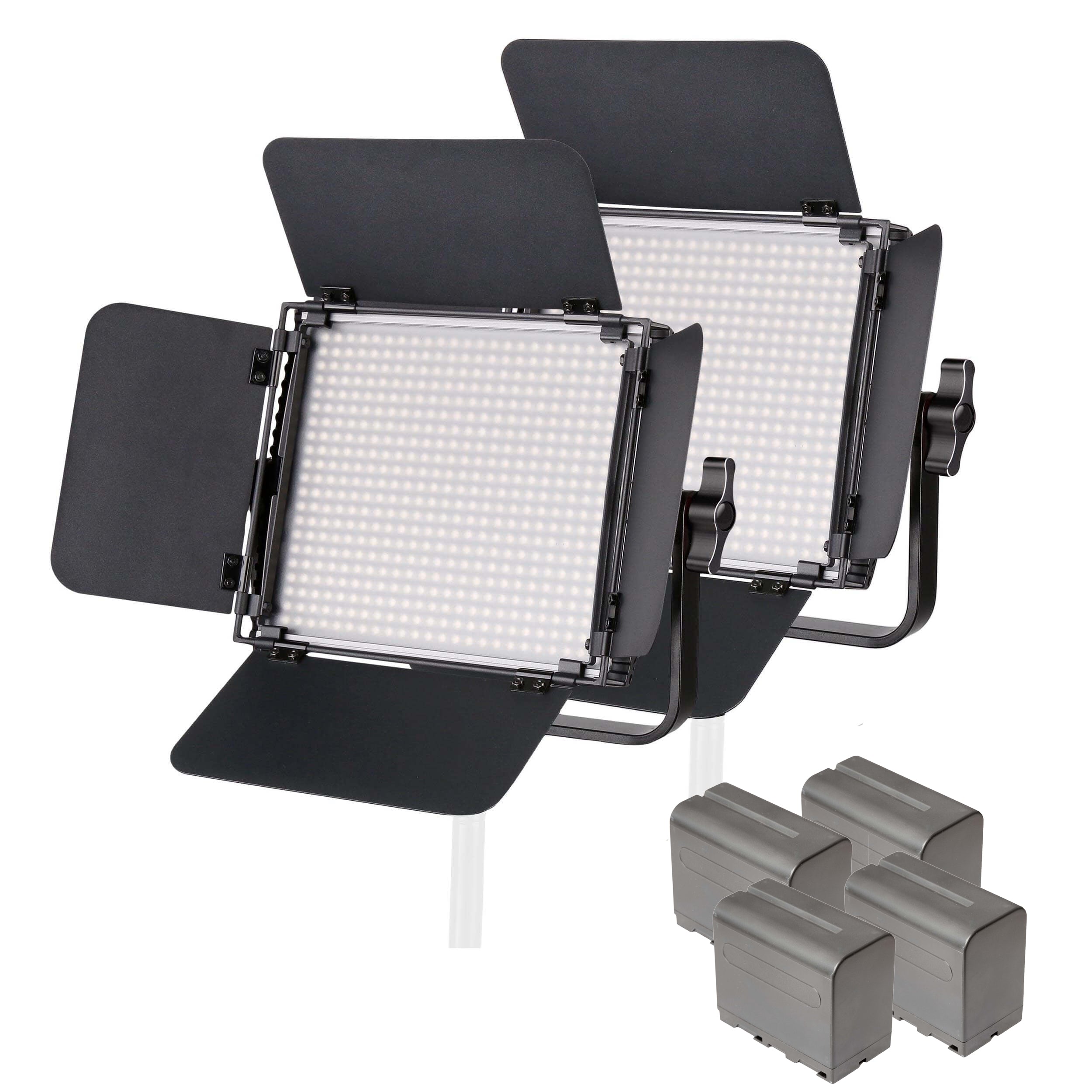 LECO 500S II Daylight Balanced LED Video Light Twin Panel - Professional Studio Lighting for YouTube, Photography & Videography - Perfect for Indoor Filming, Live Streaming & Content Creation