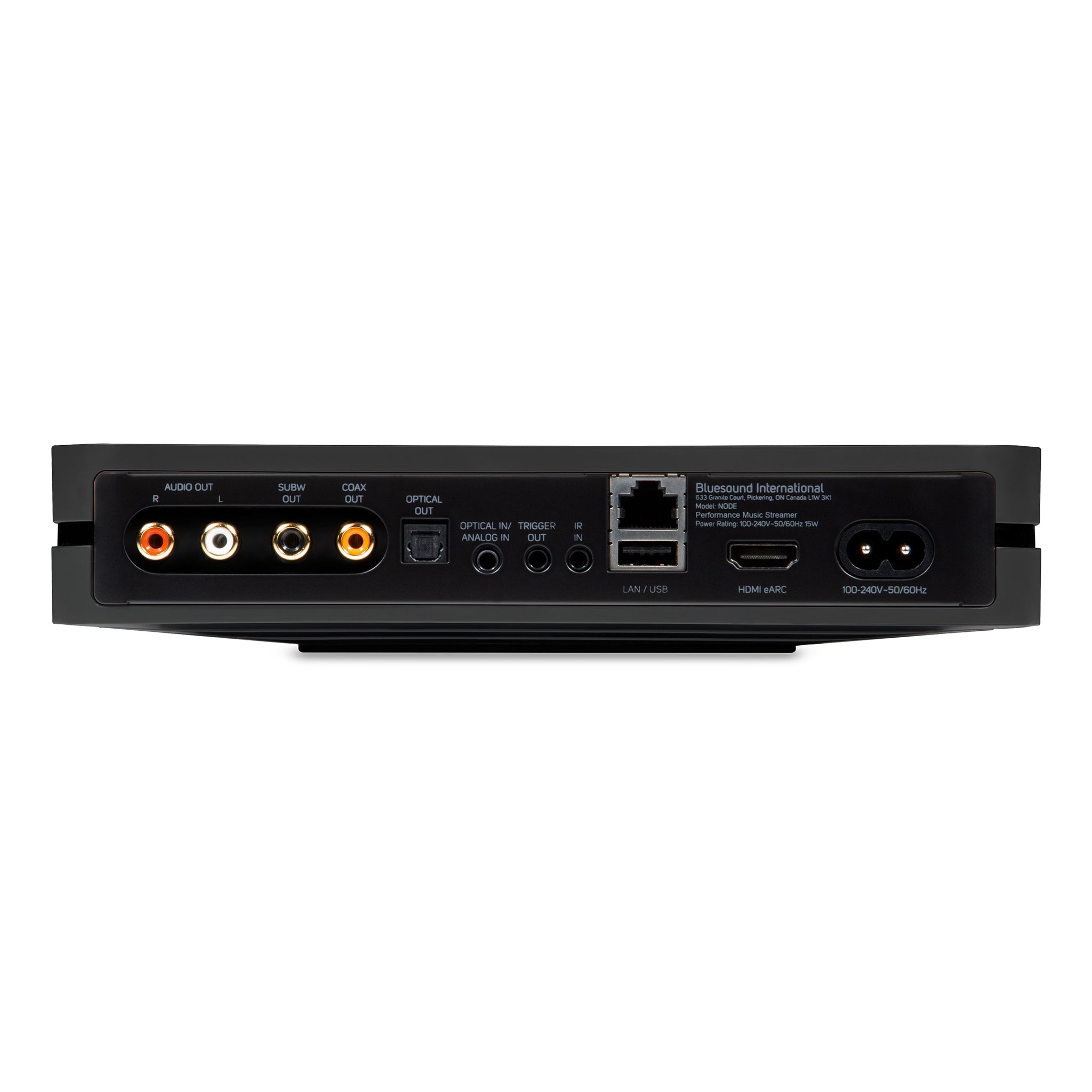 Bluesound NODE (2024) Hi-Res Wireless Music Streamer & DAC - Perfect for Home Audio & Multi-Room Streaming Systems