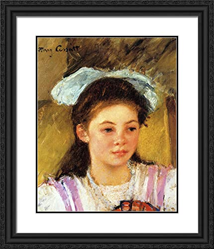 Black Ornate Wood Frame with Double Matting