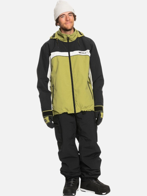 Quiksilver Snow Live Wire Olive Green Snow Jacket - Waterproof & Insulated Winter Coat for Skiing, Snowboarding & Outdoor Adventures