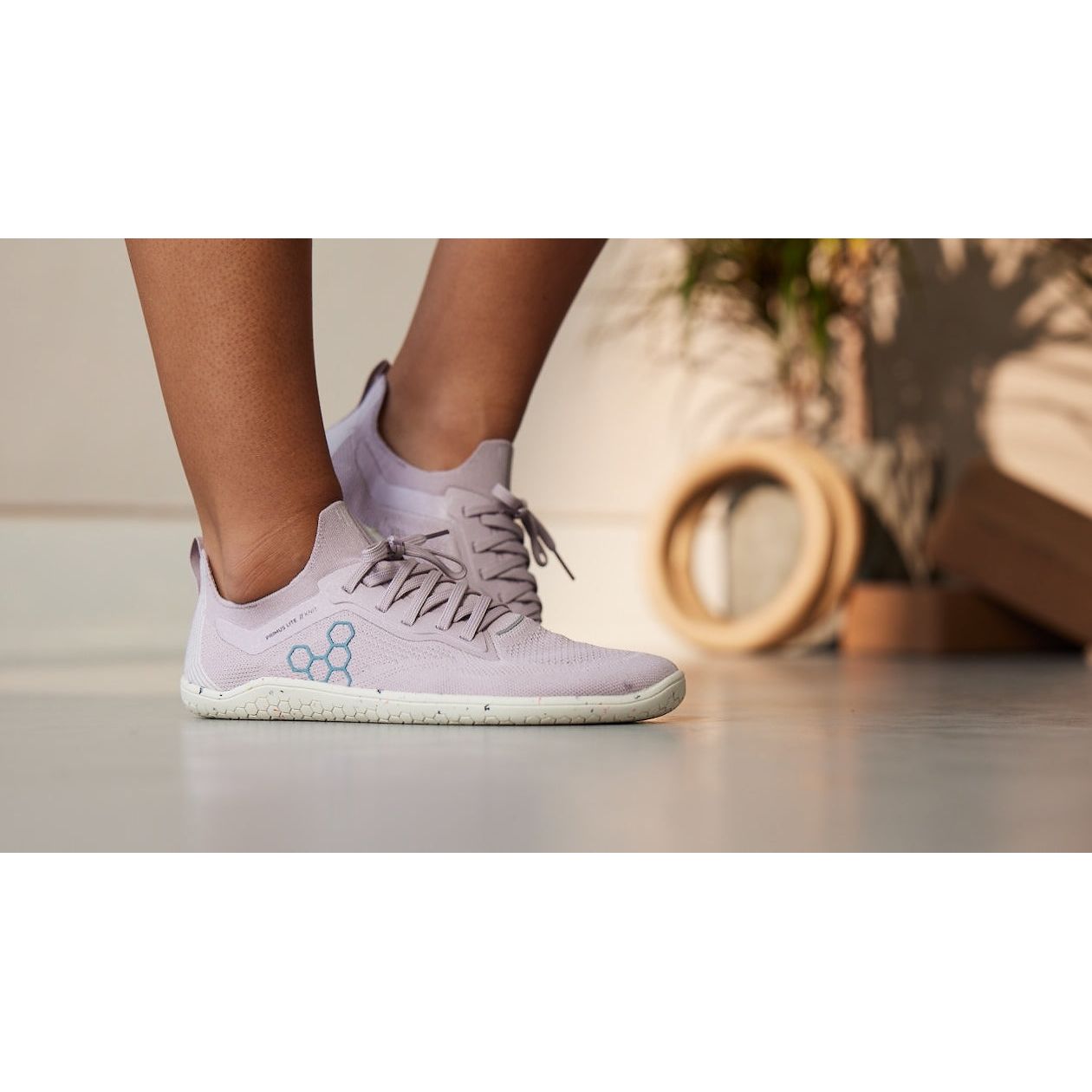 Vivobarefoot Women's Primus Lite Knit Barefoot Shoes - Violet Ice | Lightweight & Flexible for Running, Yoga & Everyday Wear