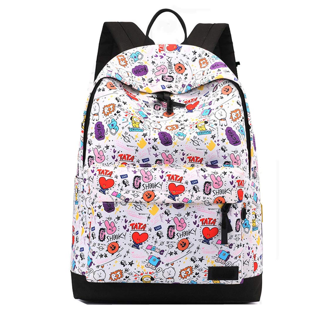 Stylish Cartoon School Backpack for Girls & Teens - Durable Middle & High School Backpack with Laptop Compartment | Perfect for School, Travel & Daily Use