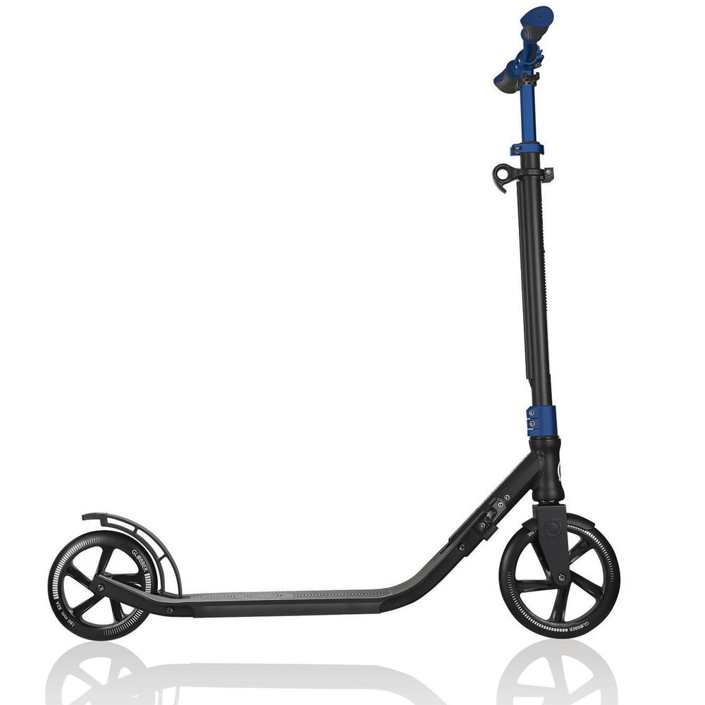Globber NL 205 180 Duo Adult Scooter - Cobalt Blue | Foldable Commuter Scooter for Urban Travel & Leisure Riding