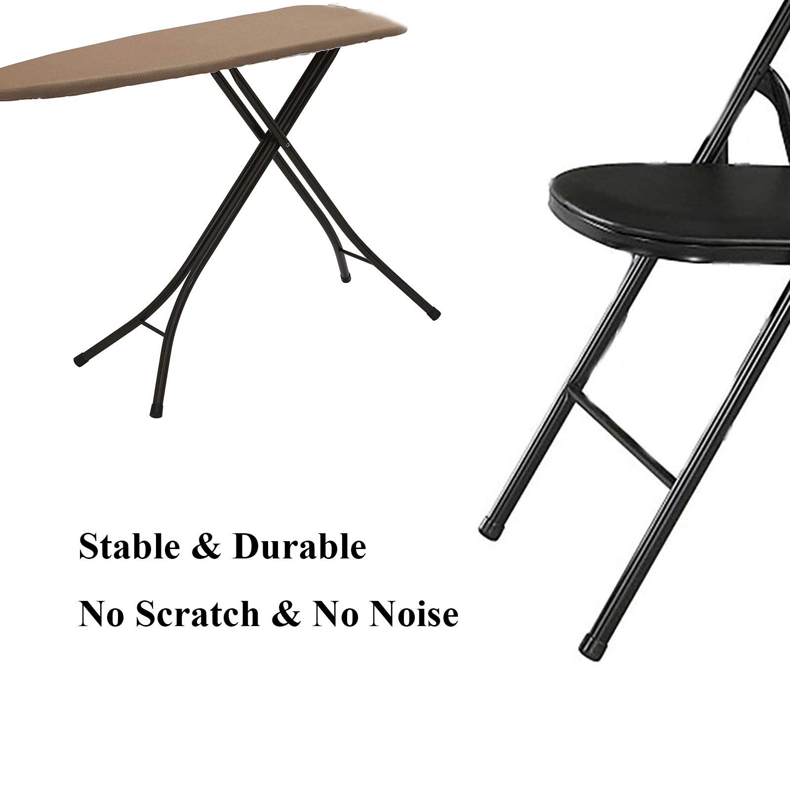 Non-Slip Rubber Chair Leg Tips Caps 1-1/8