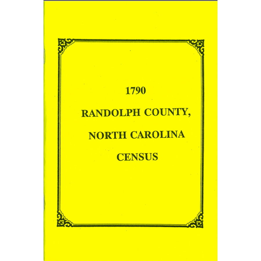 1790 Randolph County North Carolina Census Records - Genealogy & Family History Research for Ancestral Search