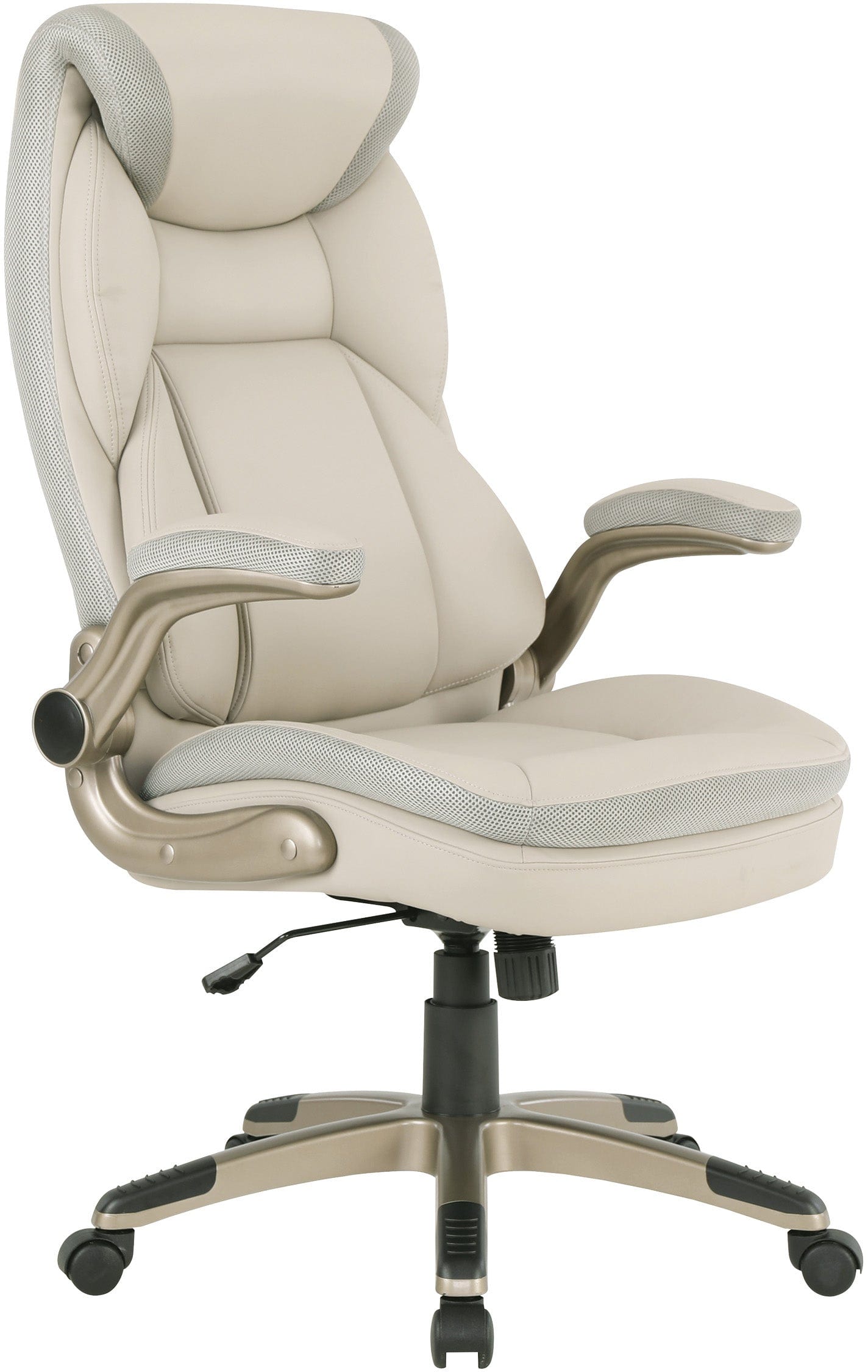 Premium Office Star Exec Bonded Leather Office Chair with Nylon Base - Ergonomic Adjustable Swivel Task Chair for Home Office, Conference Room & Executive Workspace [ECH1705]