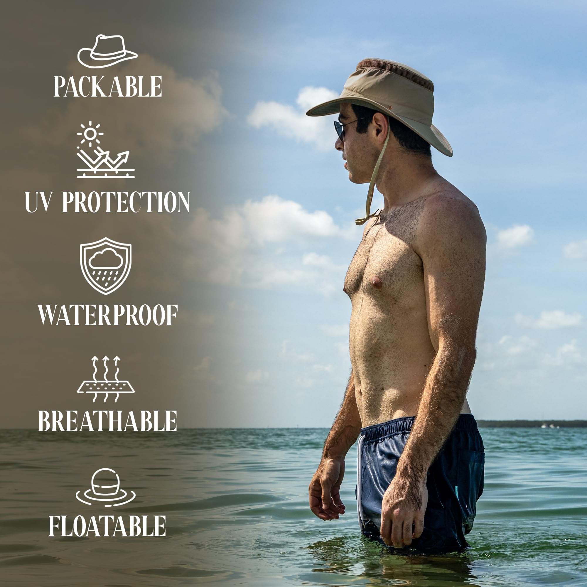 Henschel Camper Booney Hat - Water Resistant with Secret Pocket for Outdoor Adventures