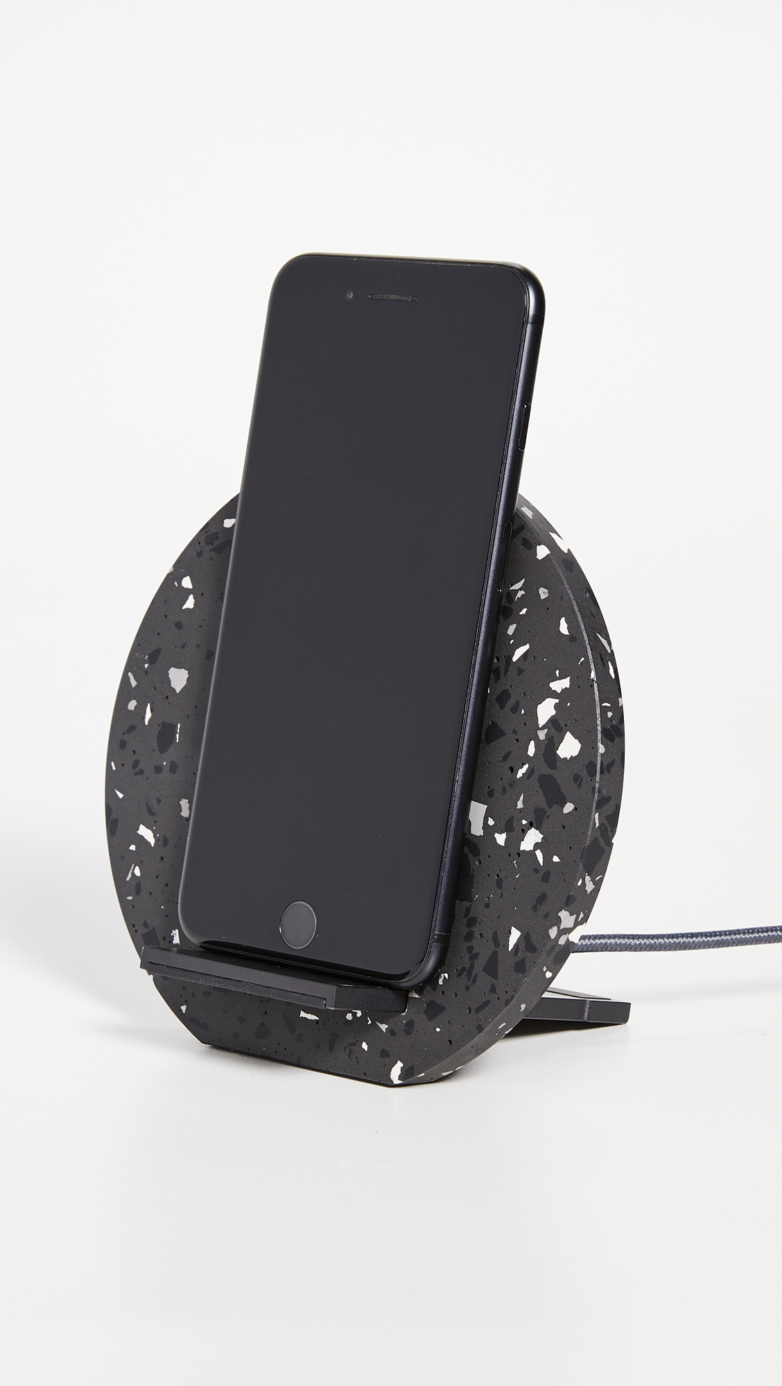 Native Union Wireless Charging Dock - Fast Qi-Certified Charger for iPhone, Samsung, AirPods | Sleek Grey Design | Perfect for Home, Office & Travel