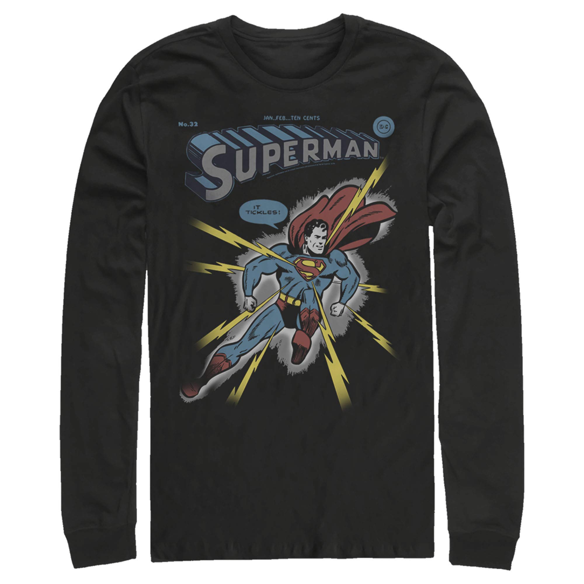 Men's Superman Electrified Long Sleeve Shirt for Cosplay & Gifts