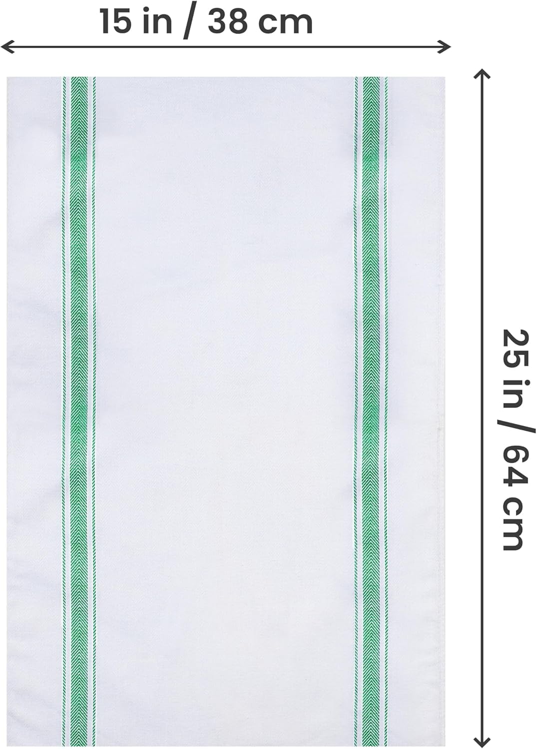 **Utopia Towels 300-Pack Green Dish Towels - 15 x 25 Inches, 100% Ring Spun Cotton, Super Absorbent & Reusable for Kitchen, Bar, Tea Cleaning - 200 GSM Dishcloths Set - Perfect for Restaurants, Catering & Home Use**