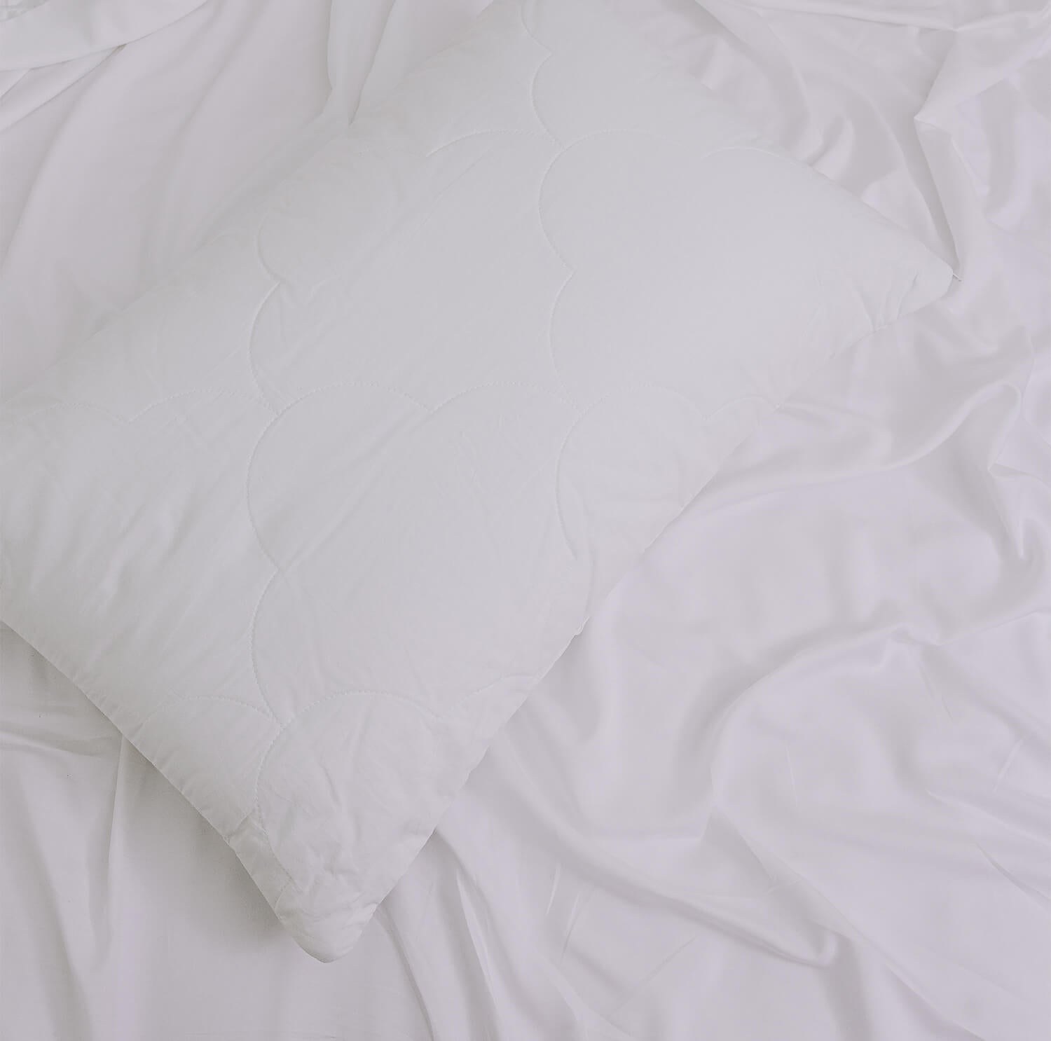 Eco-Friendly Tencel® Pillow Protector - Hypoallergenic & Breathable Bamboo Cover for All Sleeping Positions | Perfect for Allergy Sufferers & Hot Sleepers