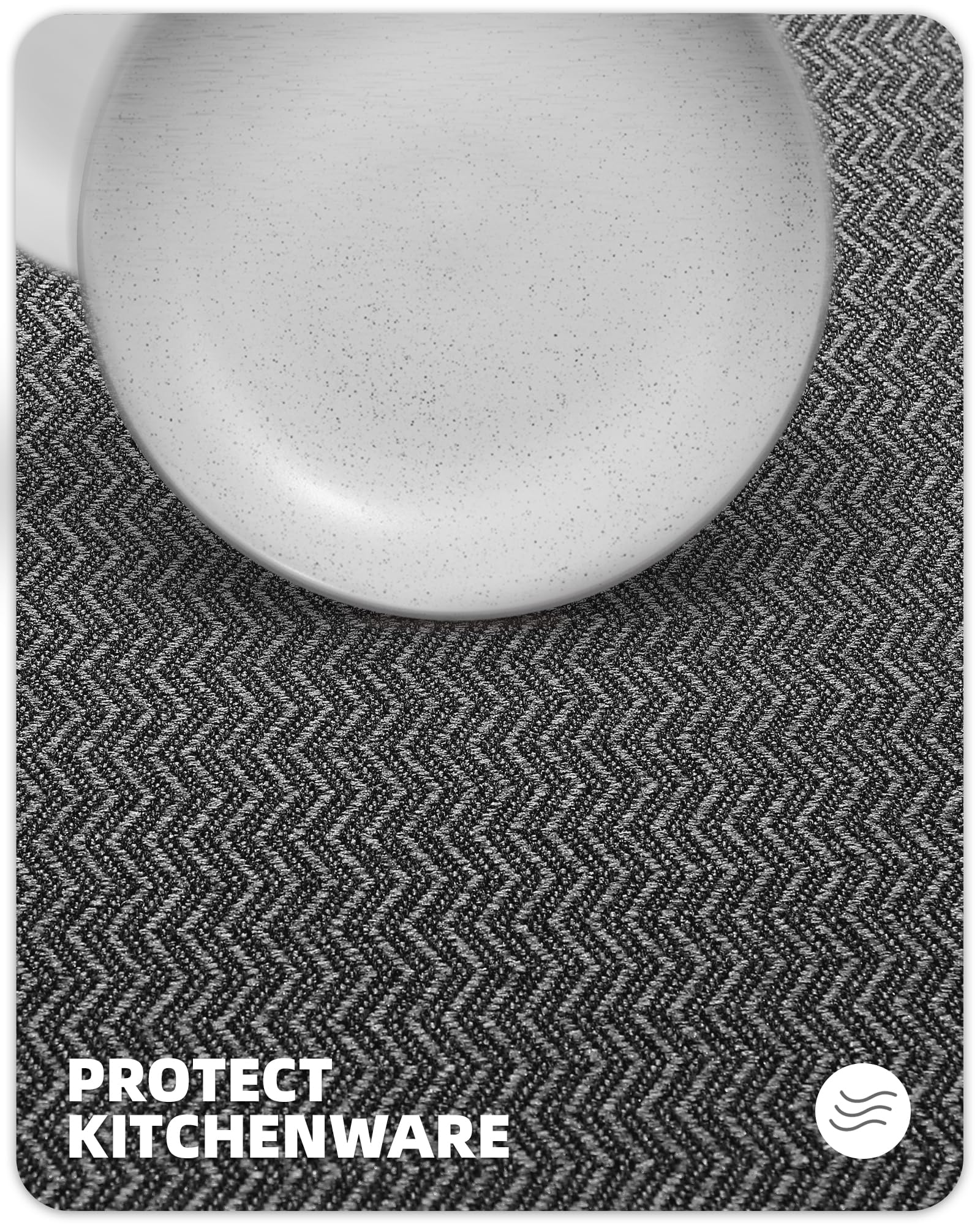 Non-Slip Dark Gray Kitchen Runner Rug 17