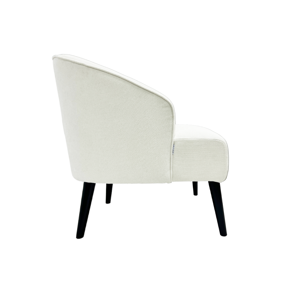 Jonathan Armchair - Modern Upholstered Accent Chair with Solid Wood Legs for Living Room, Bedroom & Office - Comfortable Lounge Chair for Relaxing & Reading