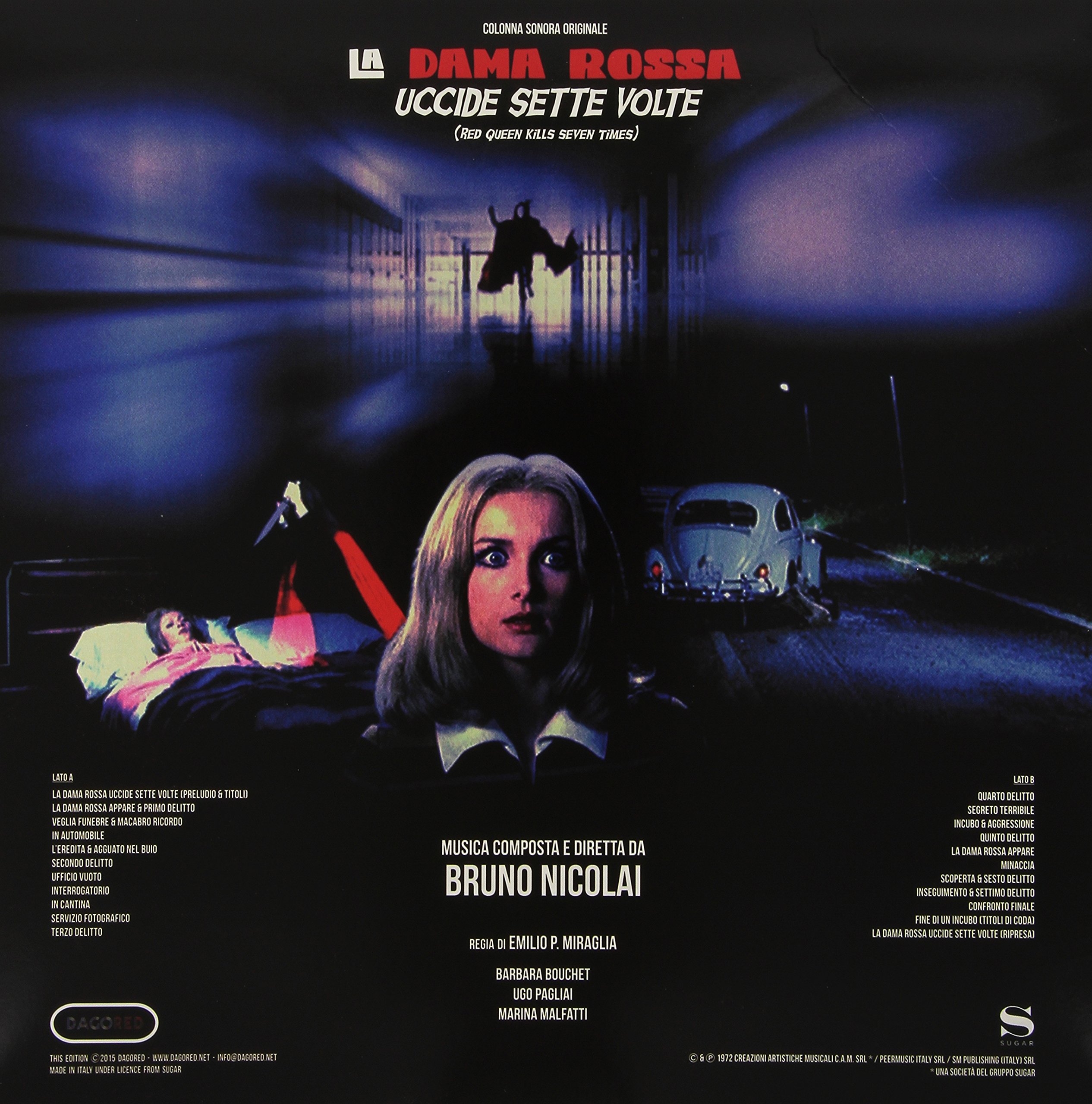 Red Queen Kills Seven Times Original Motion Picture Soundtrack - Horror Movie Score Vinyl Record for Film Collectors & Italian Giallo Fans