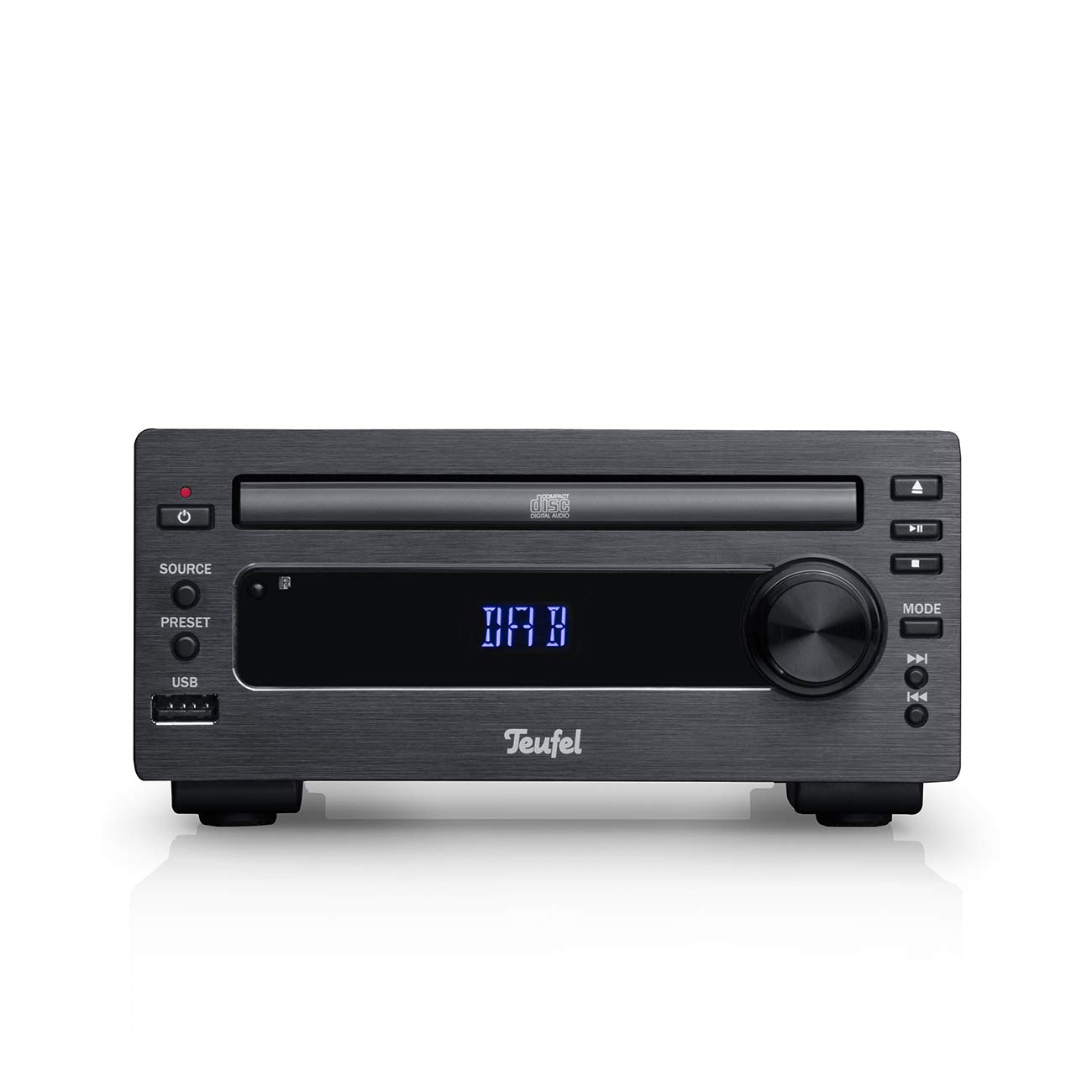 Teufel Kombo 11 - High-Fidelity Bluetooth Stereo System with FM/DAB+ Radio, CD Player & Speaker Pair (Black) | Perfect for Home Theater, Music Listening & Entertainment Spaces