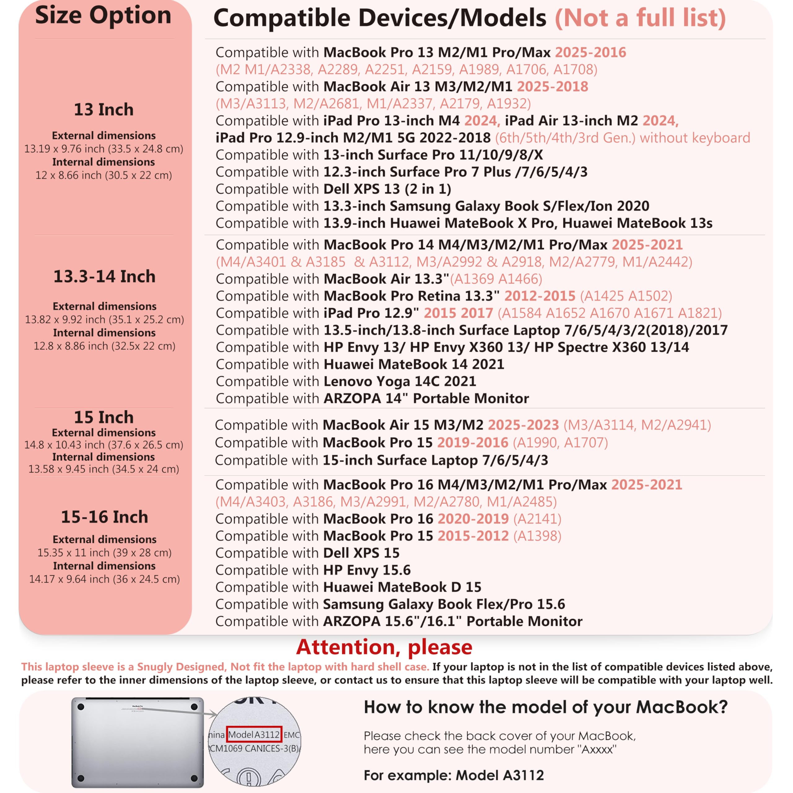 HYZUO 13 Inch Laptop Sleeve with Stand - Compatible with MacBook Air 13 M3/M2/M1 (2024-2018), MacBook Pro 13 M2/M1 (2024-2016), iPad Pro/Air 13 M4/M2 (2024), Surface Pro 11/10 - Protective Case with Carry Bag - Pink Smiley Design - Perfect for Work, Travel & School