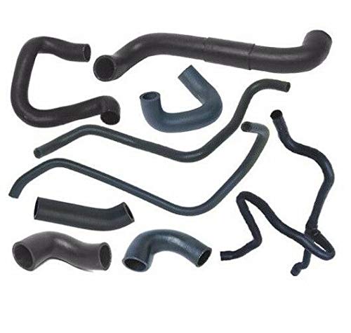 BMW E30 325 Late Model Coolant Hose Kit - 9 Piece Radiator Heater Thermostat Water Hose Replacement Set | Premium Quality for Smooth Engine Cooling Performance | Ideal for DIY Mechanics & BMW Restoration Projects