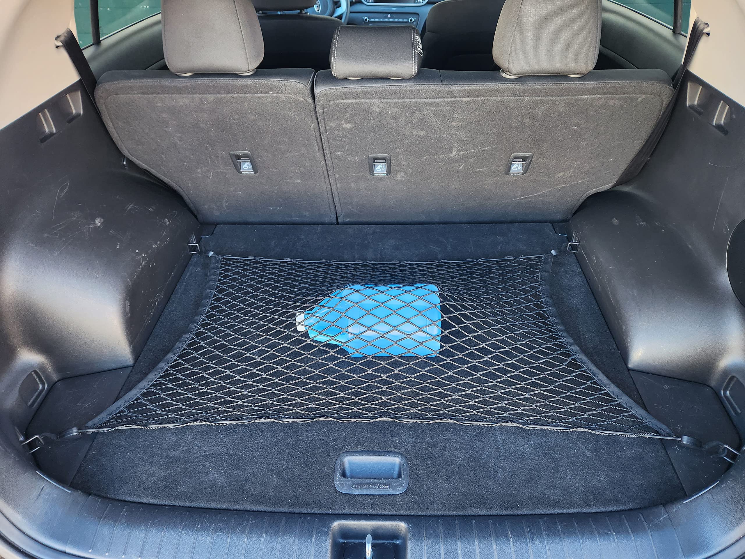 Premium Elastic Trunk Mesh Cargo Net for Kia Sportage 2017-2022 - Heavy Duty Car Storage Organizer - Secure Luggage Net for SUV & Crossover - Perfect for Road Trips, Groceries & Sports Equipment